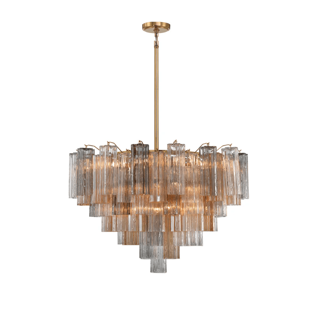 Aurora Chandelier Virella Murano Glass Tube Luxury - Letslighting