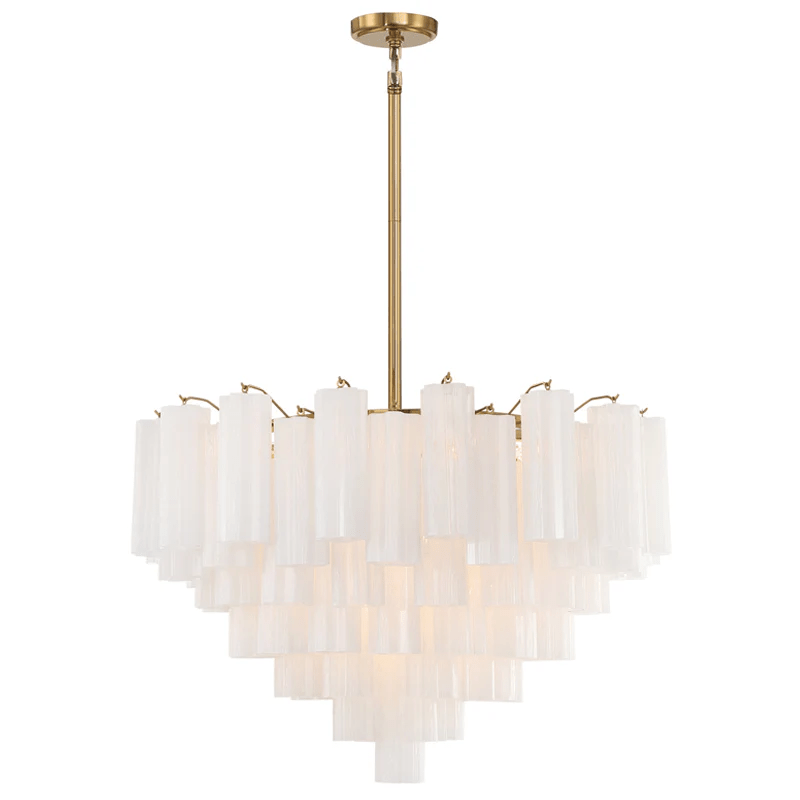 Aurora Chandelier Virella Murano Glass Tube Luxury - Letslighting
