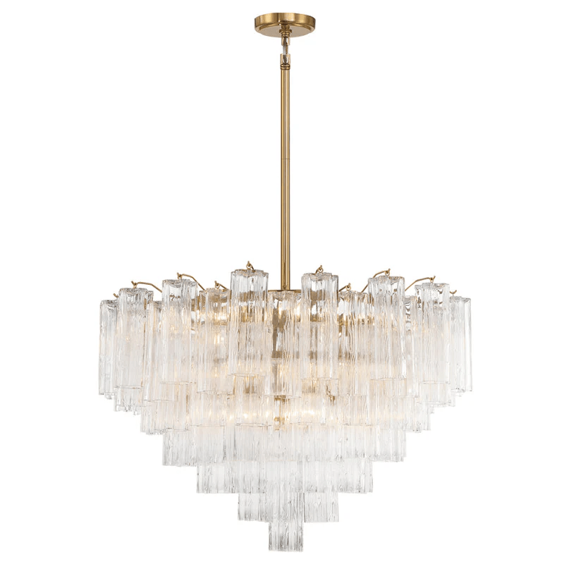 Aurora Chandelier Virella Murano Glass Tube Luxury - Letslighting