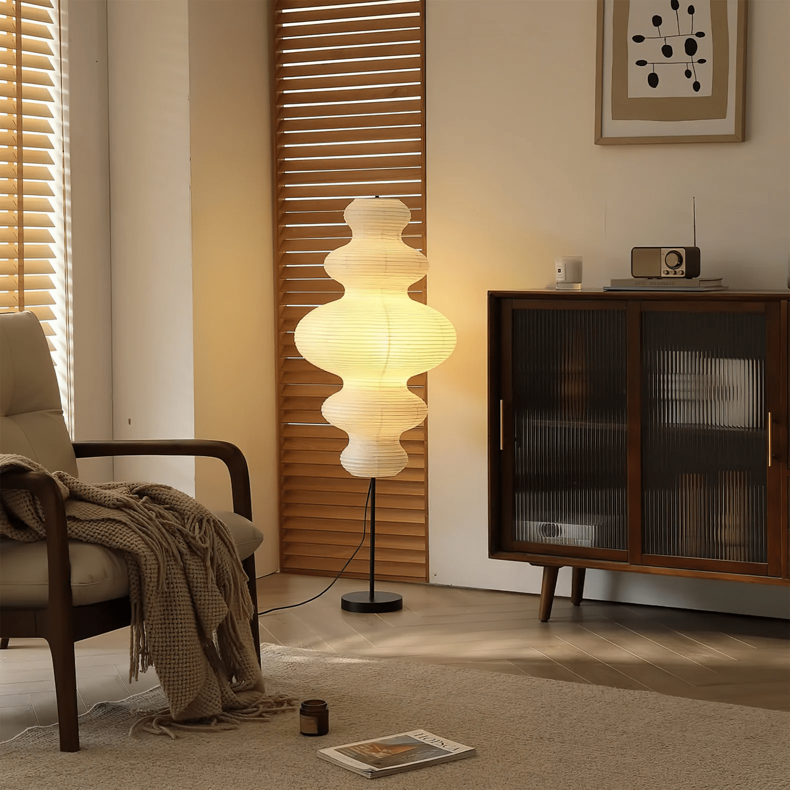 Cilona Paper Scandinavian Floor Lamp - Letslighting