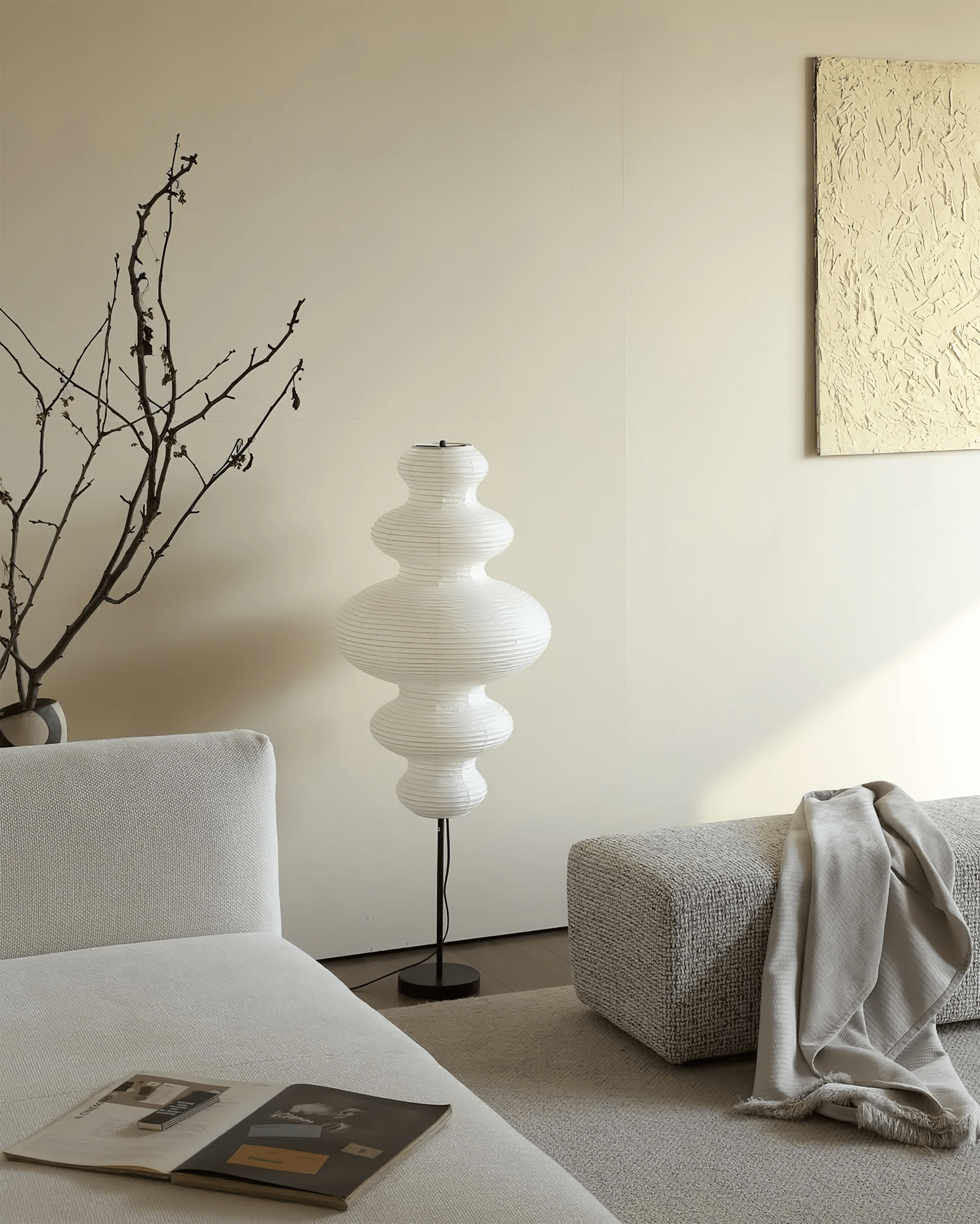 Cilona Paper Scandinavian Floor Lamp - Letslighting