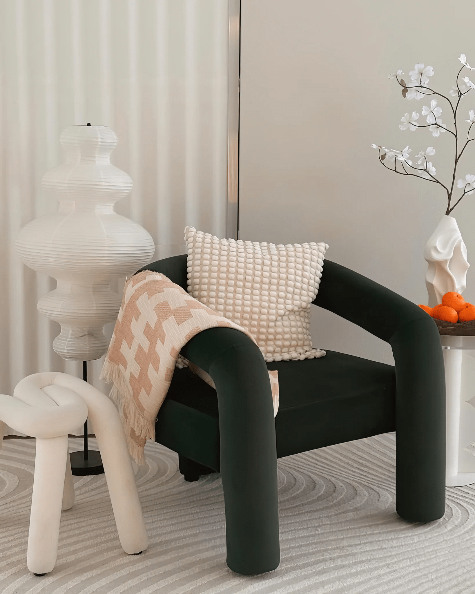 Cilona Paper Scandinavian Floor Lamp - Letslighting