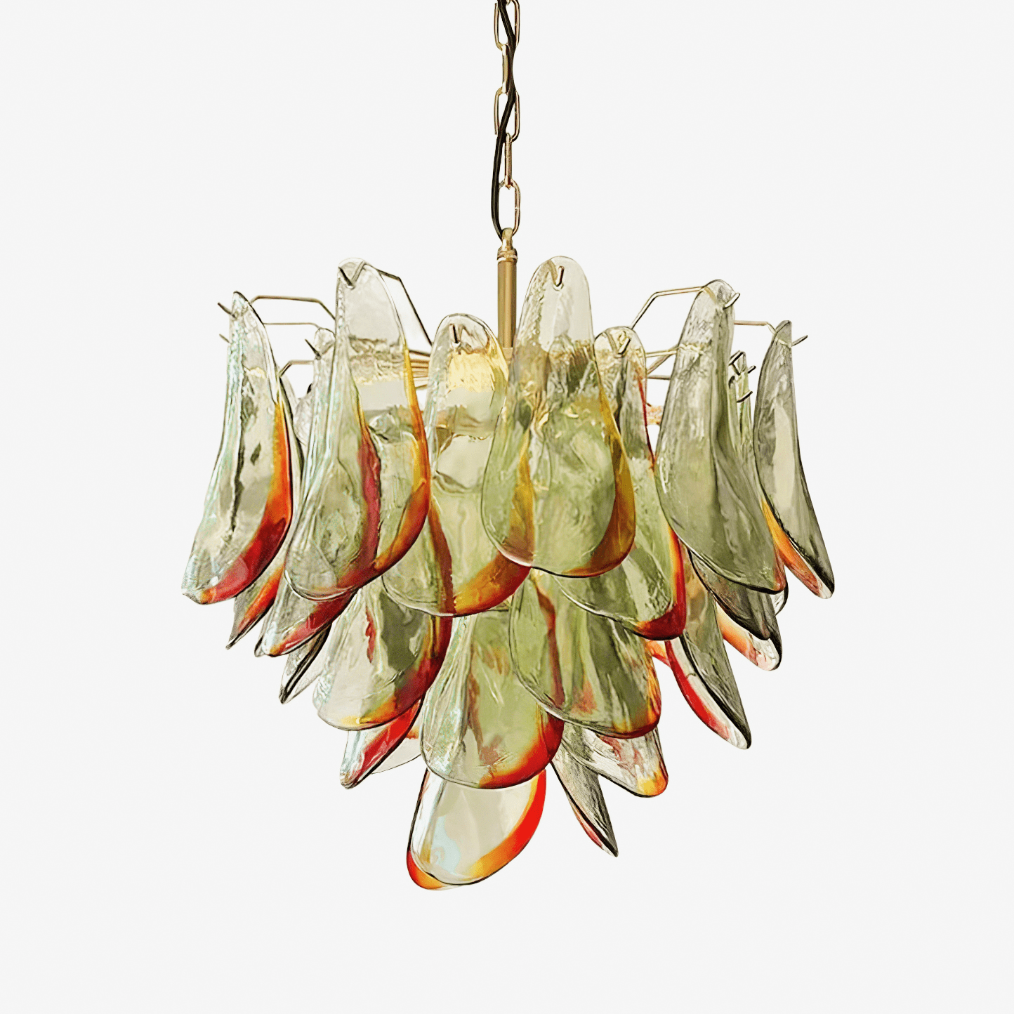 Aurora Chandelier Murano Glass Petal Elegant - Letslighting