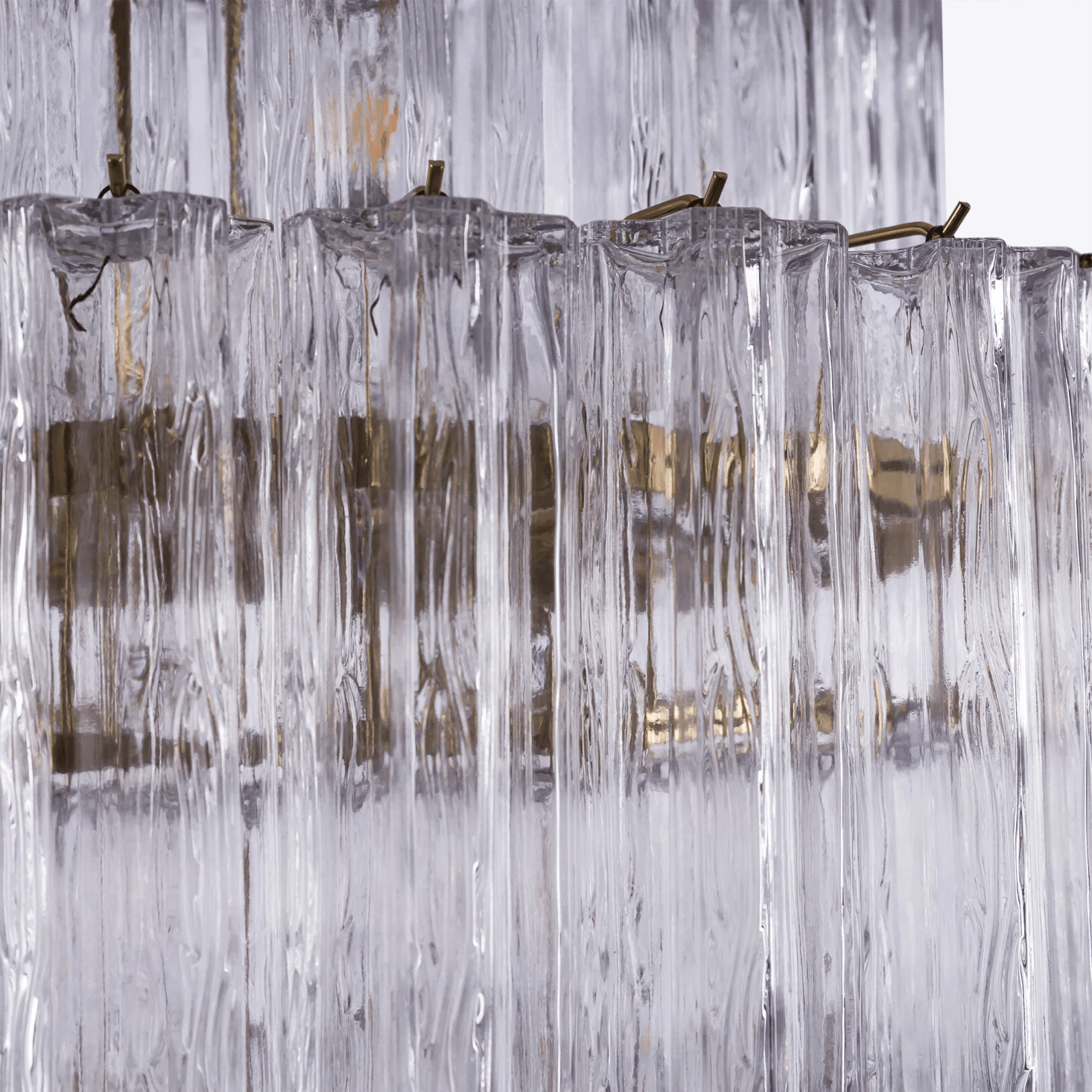 Aurora Chandelier Pink Prism Glass Layered Elegant - Letslighting