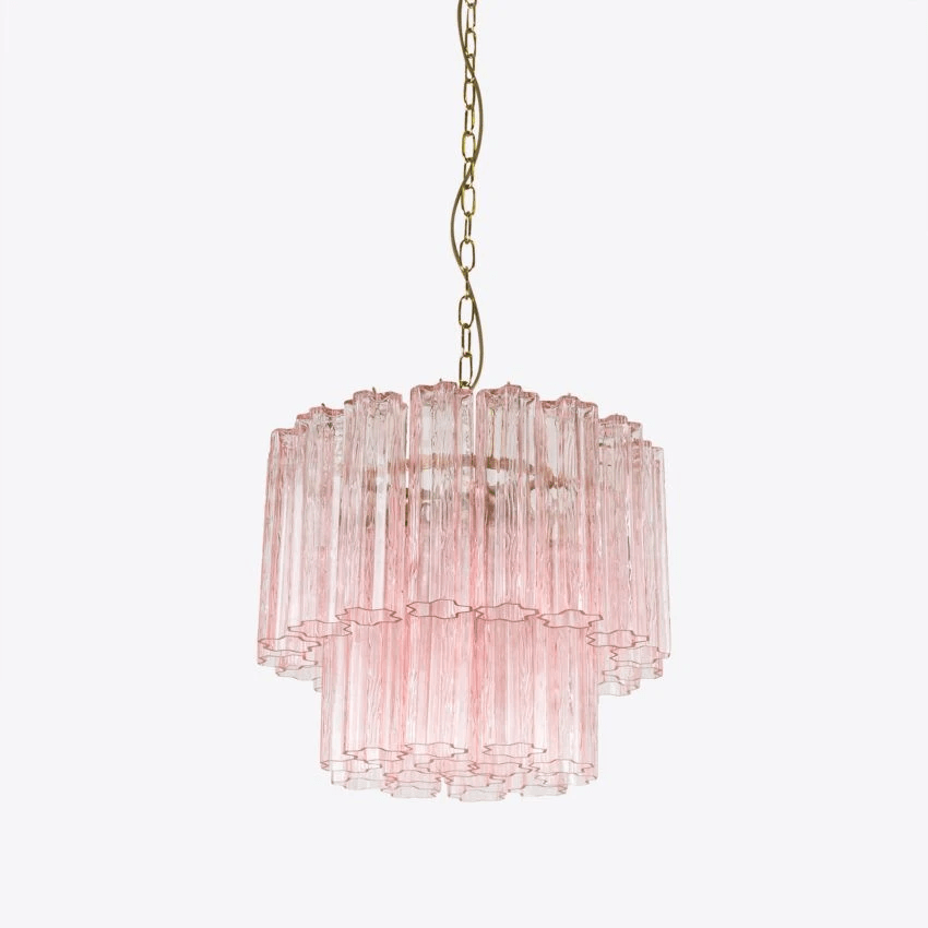 Aurora Chandelier Small Treviso Murano Glass Tube - Letslighting