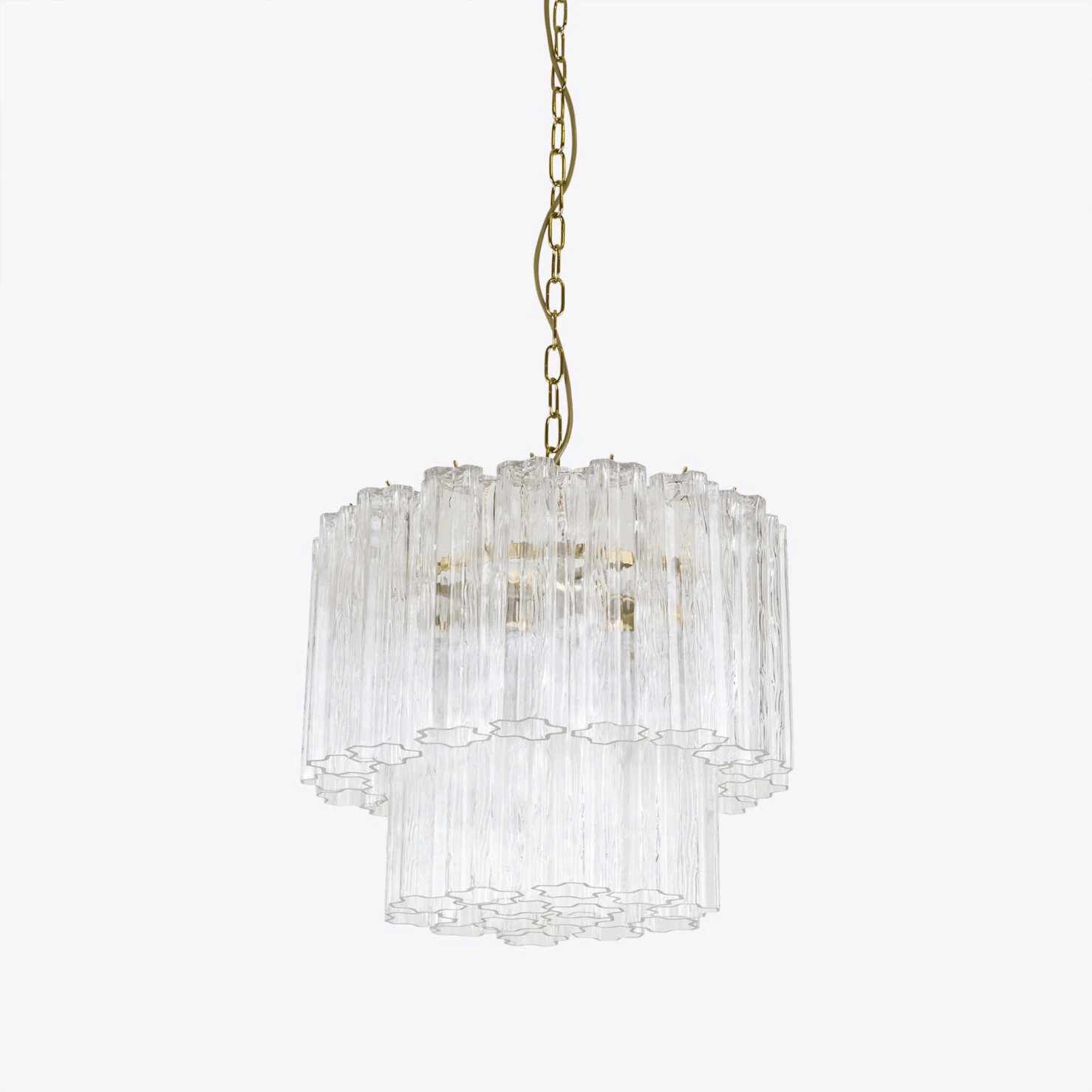 Aurora Chandelier Small Treviso Murano Glass Tube - Letslighting