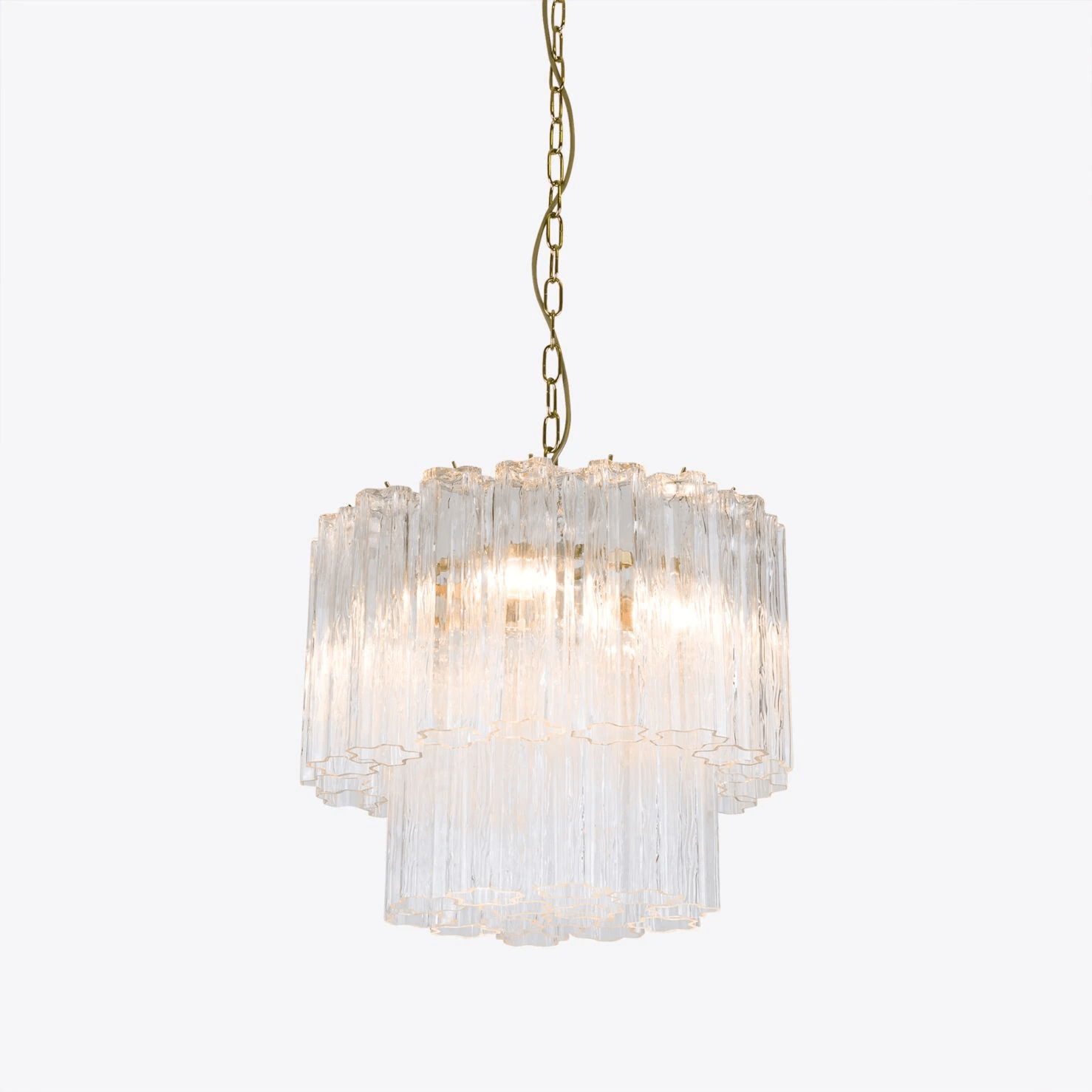 Aurora Chandelier Small Treviso Murano Glass Tube - Letslighting