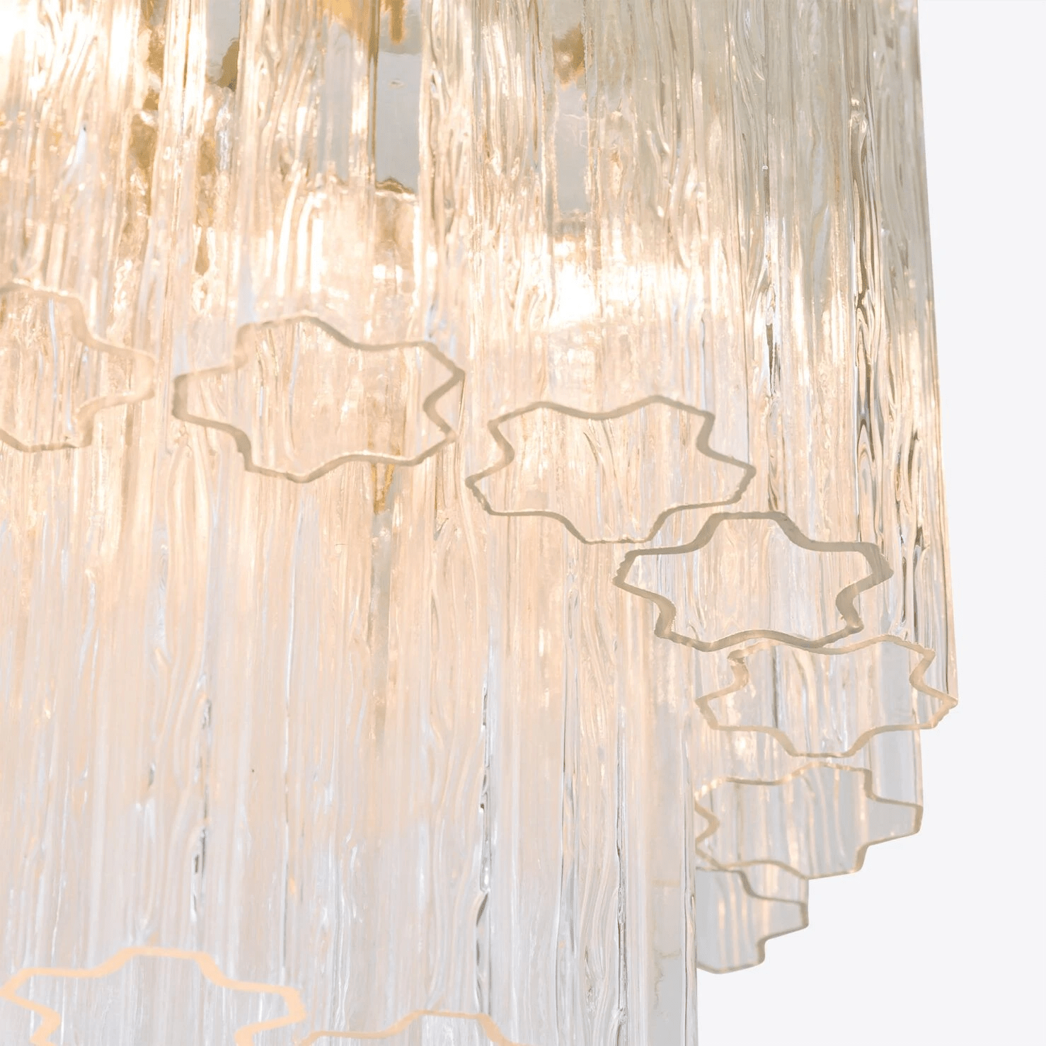 Aurora Chandelier Small Treviso Murano Glass Tube - Letslighting