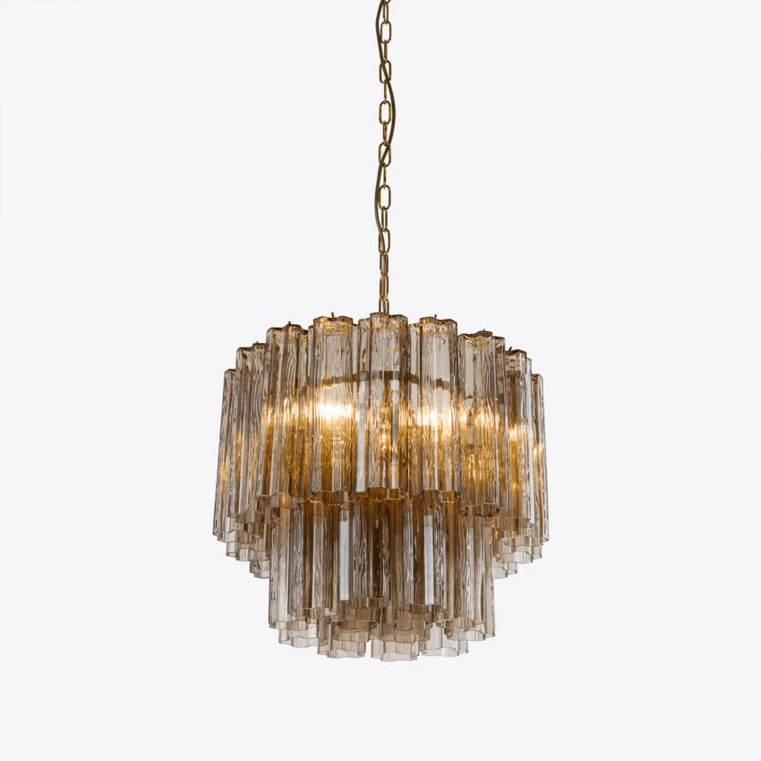 Aurora Chandelier Small Treviso Murano Glass Tube - Letslighting