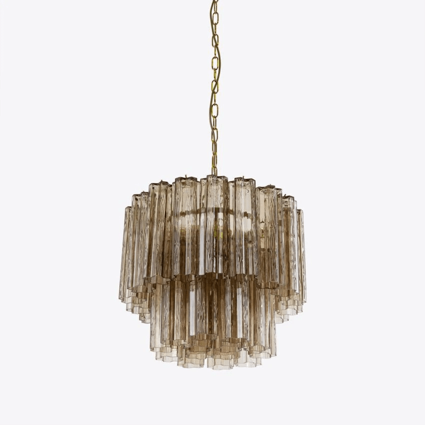 Aurora Chandelier Small Treviso Murano Glass Tube - Letslighting