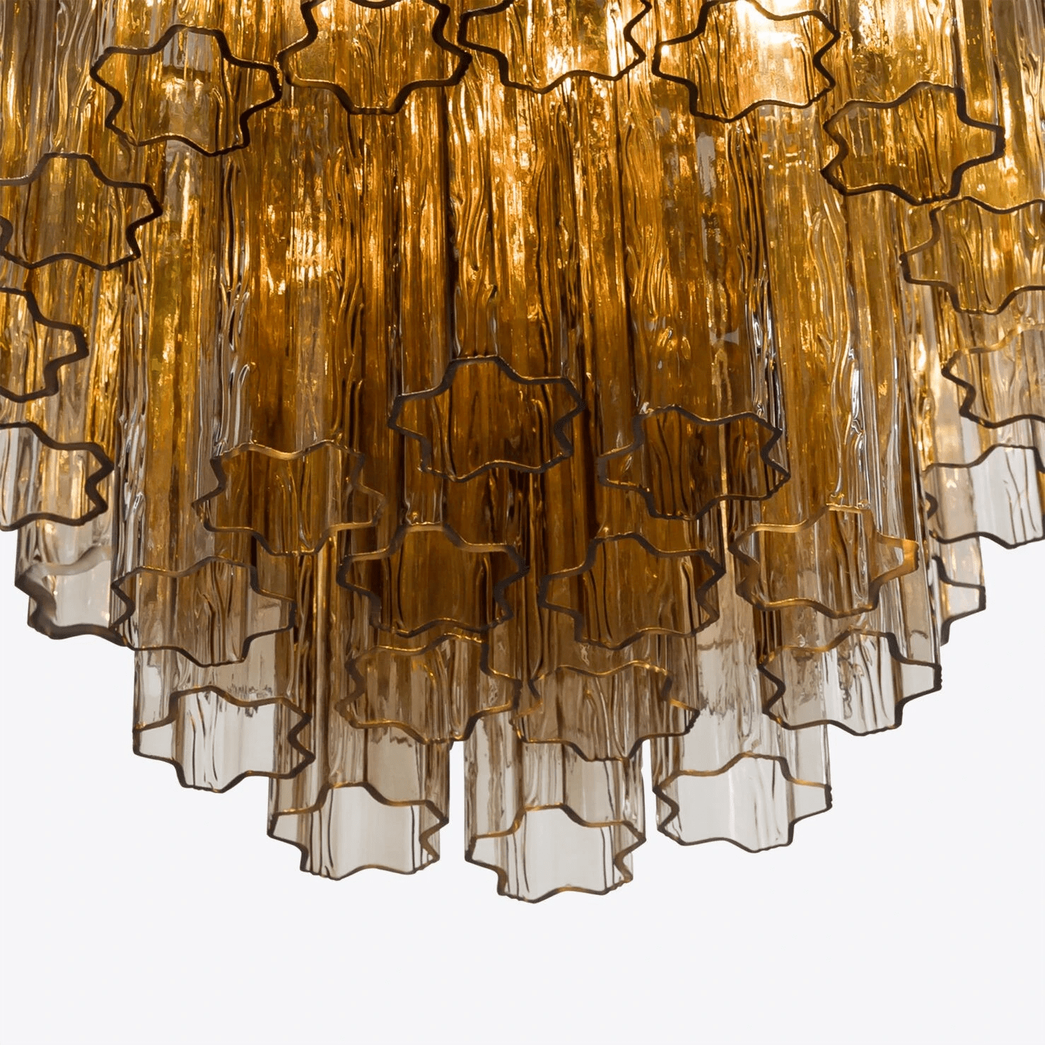 Aurora Chandelier Small Treviso Murano Glass Tube - Letslighting