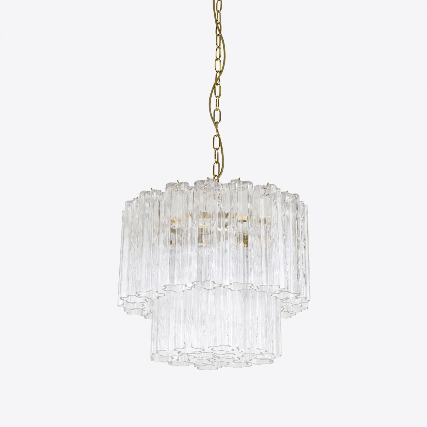 Aurora Chandelier Small Treviso Murano Glass Tube - Letslighting