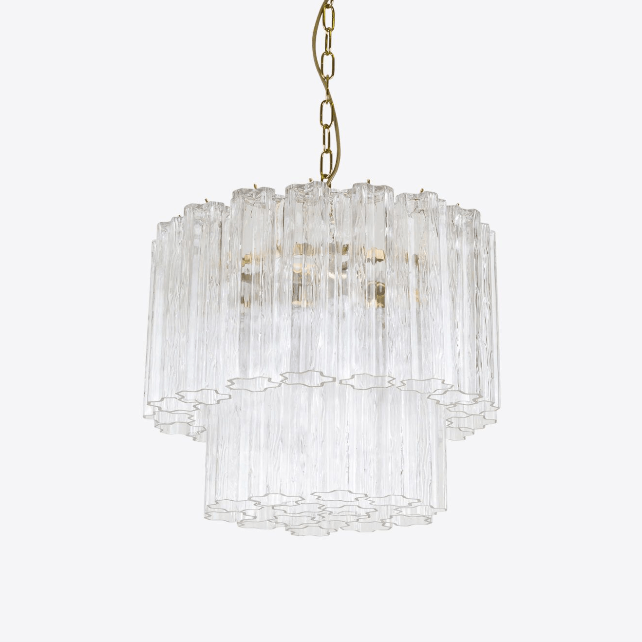 Aurora Chandelier Small Treviso Murano Glass Tube - Letslighting