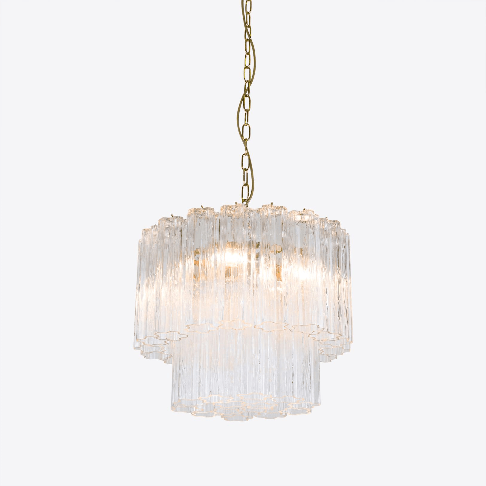 Aurora Chandelier Small Treviso Murano Glass Tube - Letslighting