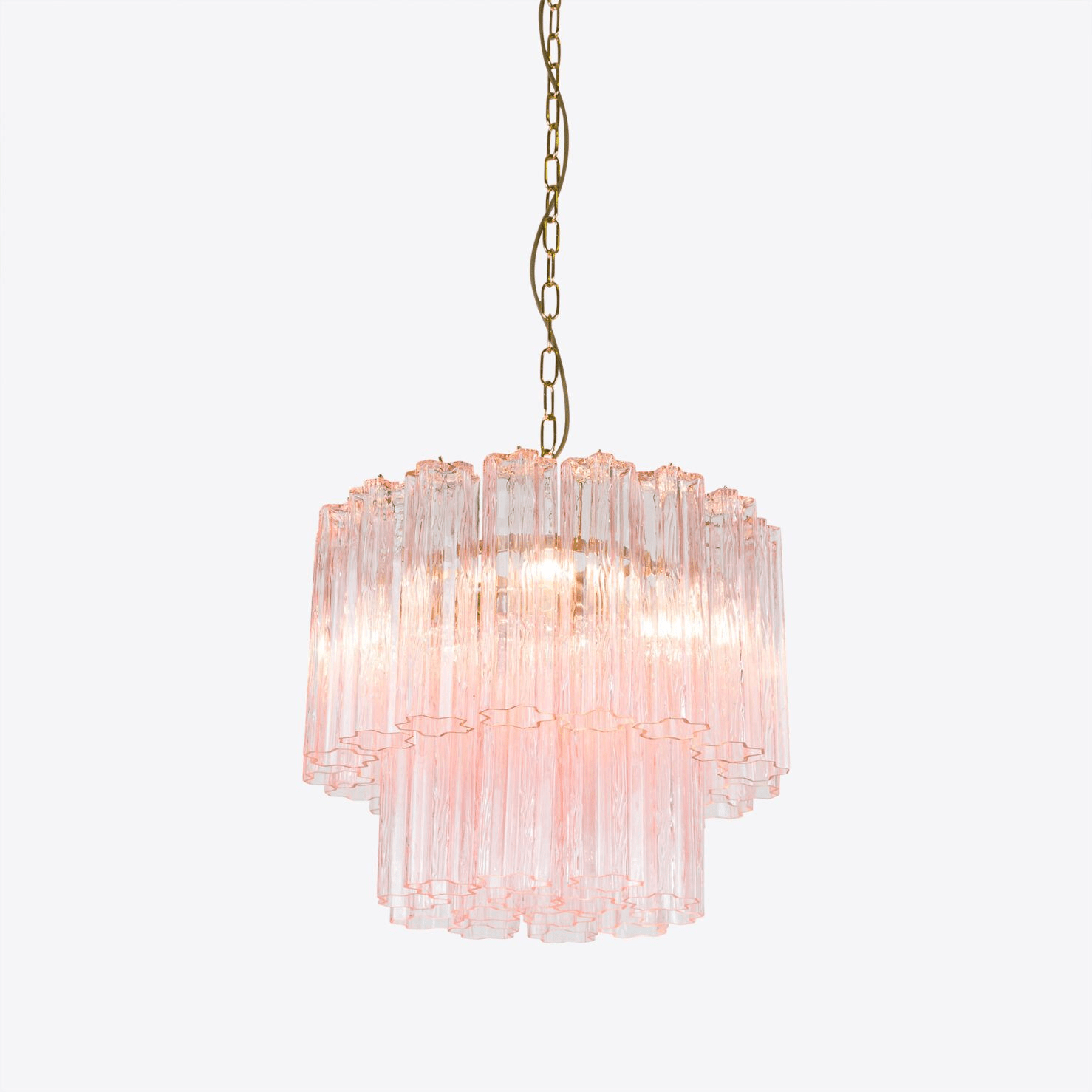 Aurora Chandelier Small Treviso Murano Glass Tube - Letslighting