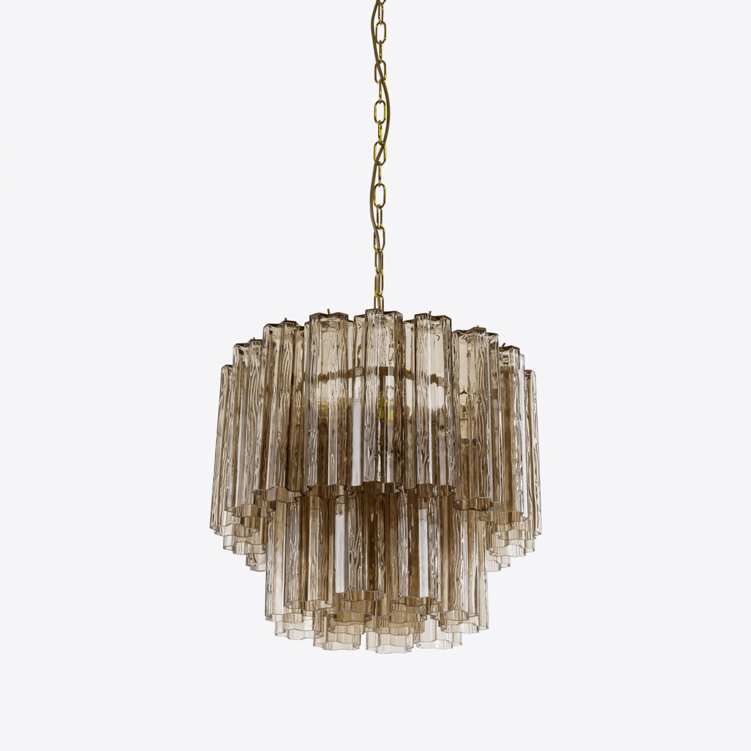 Aurora Chandelier Small Treviso Murano Glass Tube - Letslighting