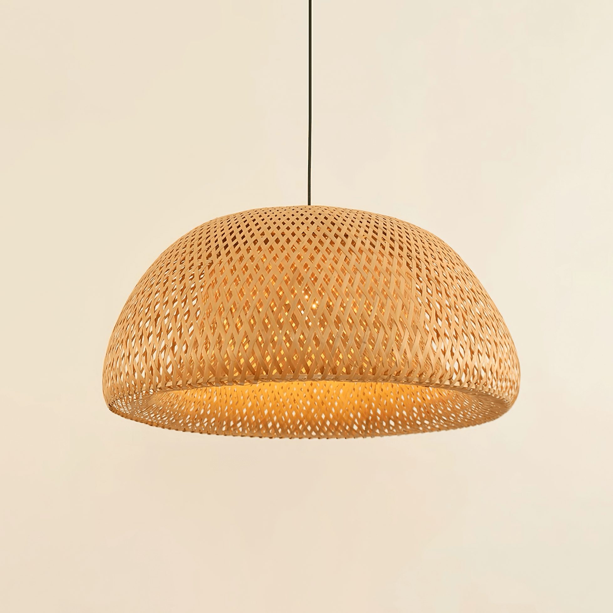 Eurnoros Unique Natural Bamboo Pendant Light - Letslighting