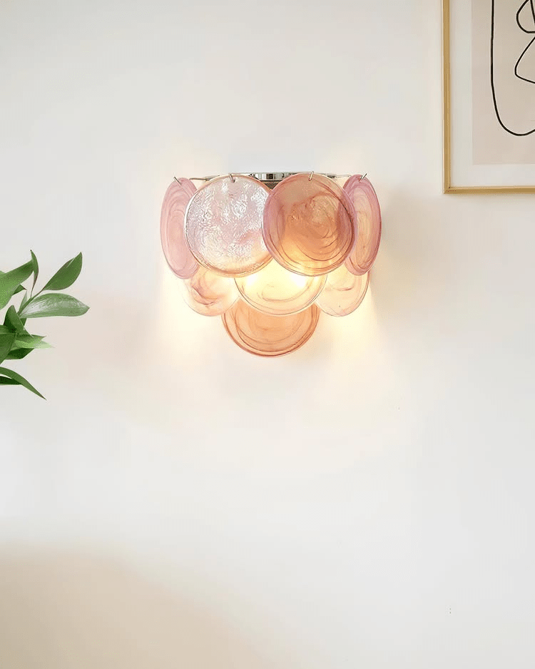 Aurora Wall Lamp Murano Glass Disc Artistic - Letslighting