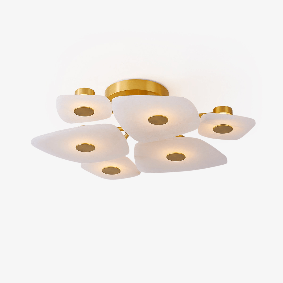 Ilsilyra Petal Shaped Glass Ceiling Light - Letslighting