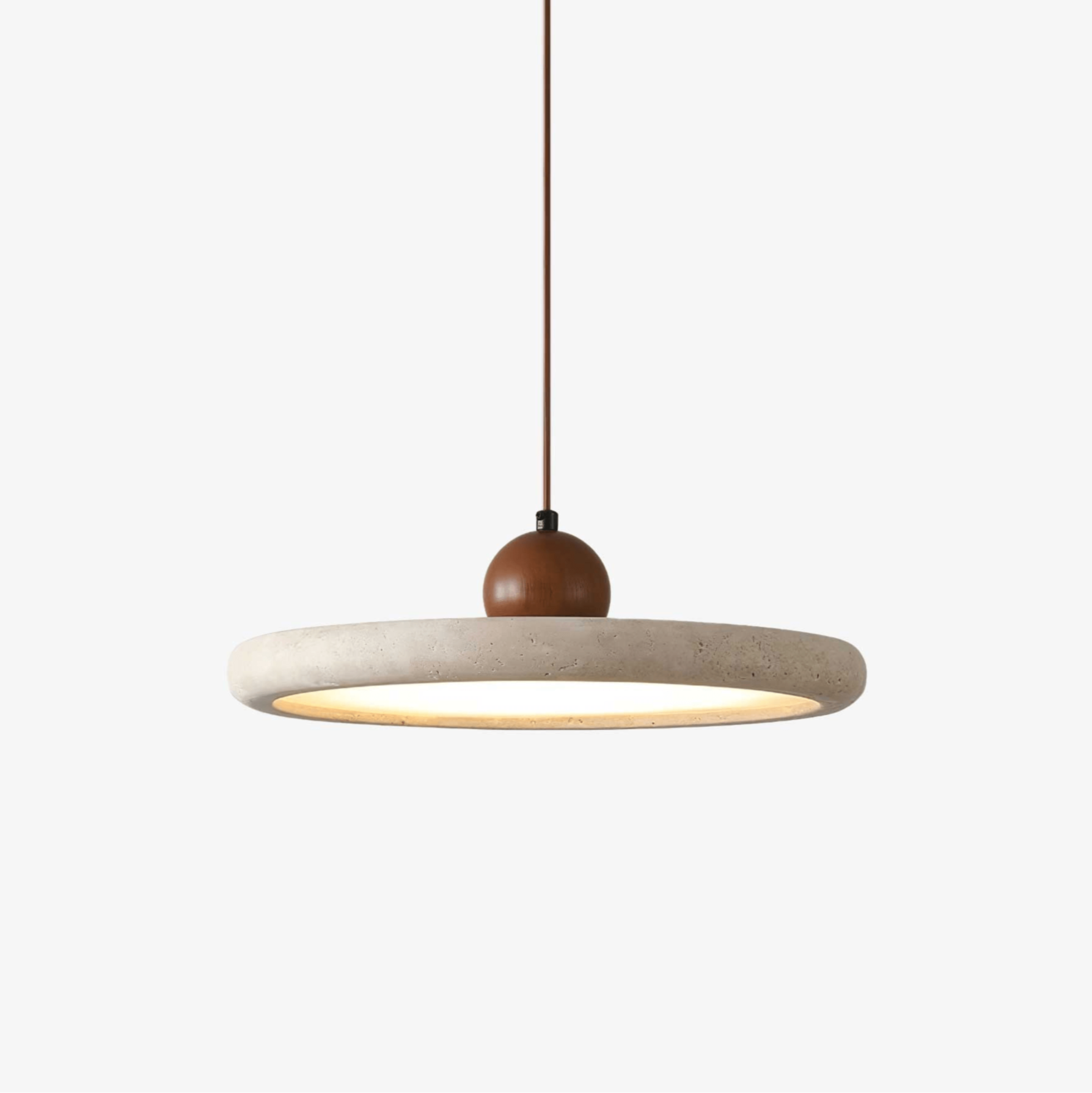 Eurliryra Disc Sphere Travertine Pendant Light - Letslighting