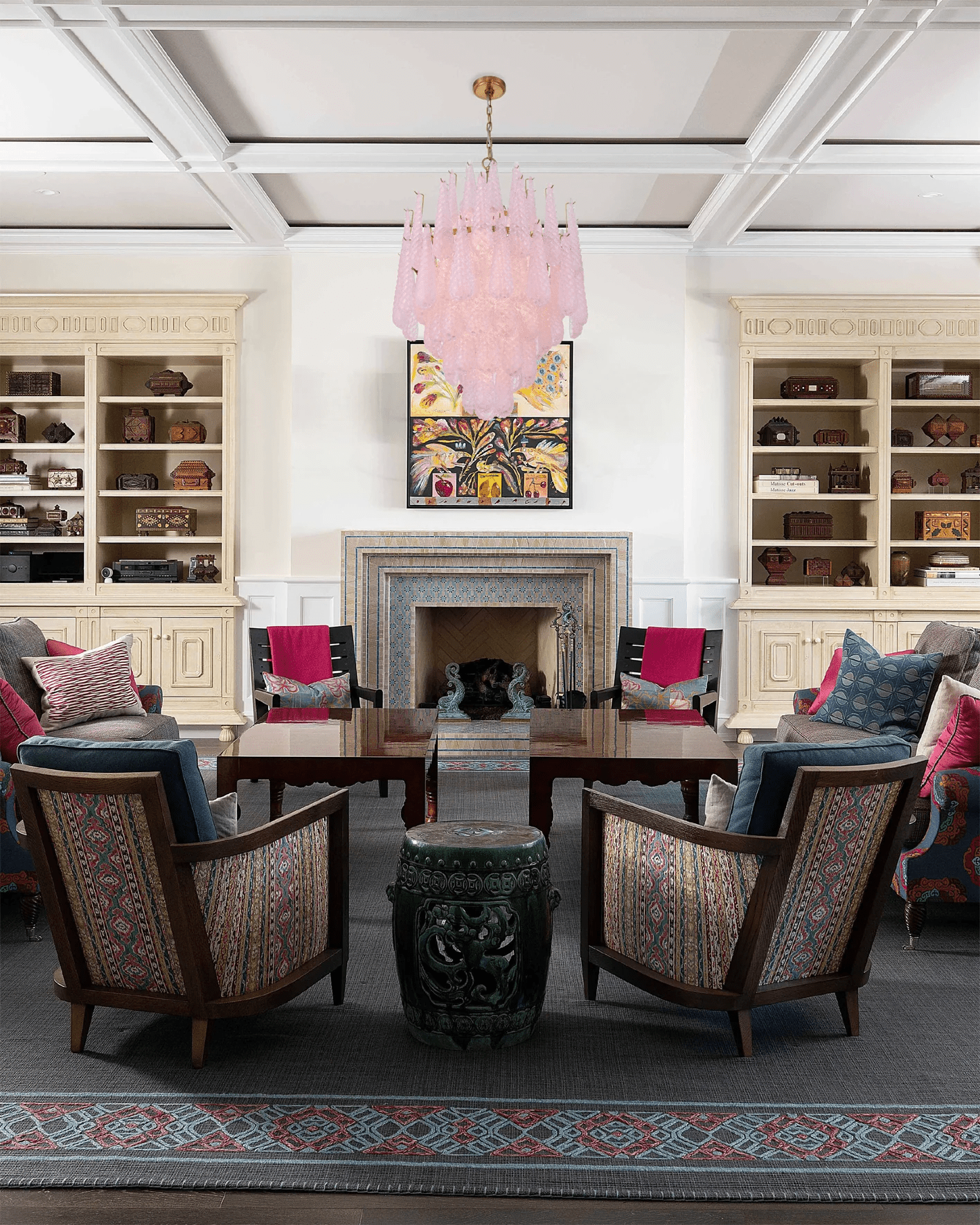 Aurora Chandelier Drop Textured Glass Elegant - Letslighting