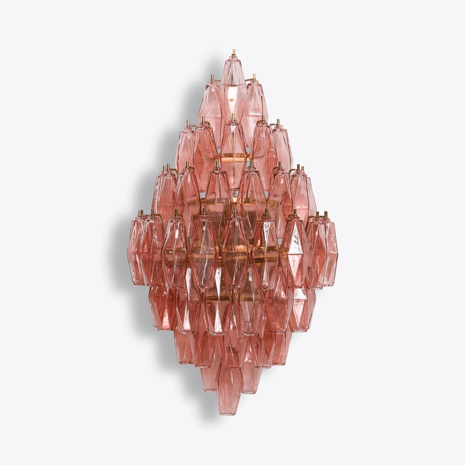Aurora Wall Light Amber Diamond Polyhedron Vintage - Letslighting