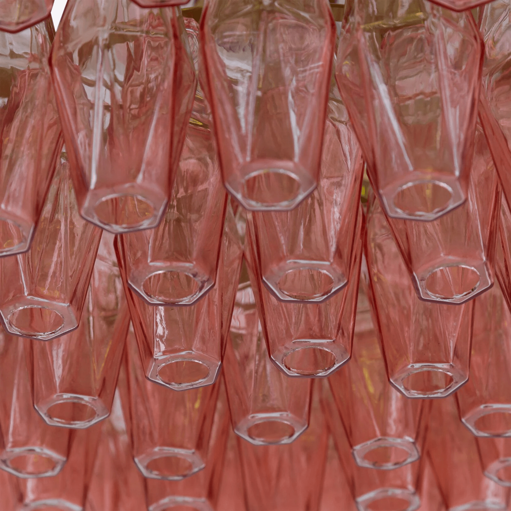 Aurora Chandelier Drum Amber Glass - Letslighting