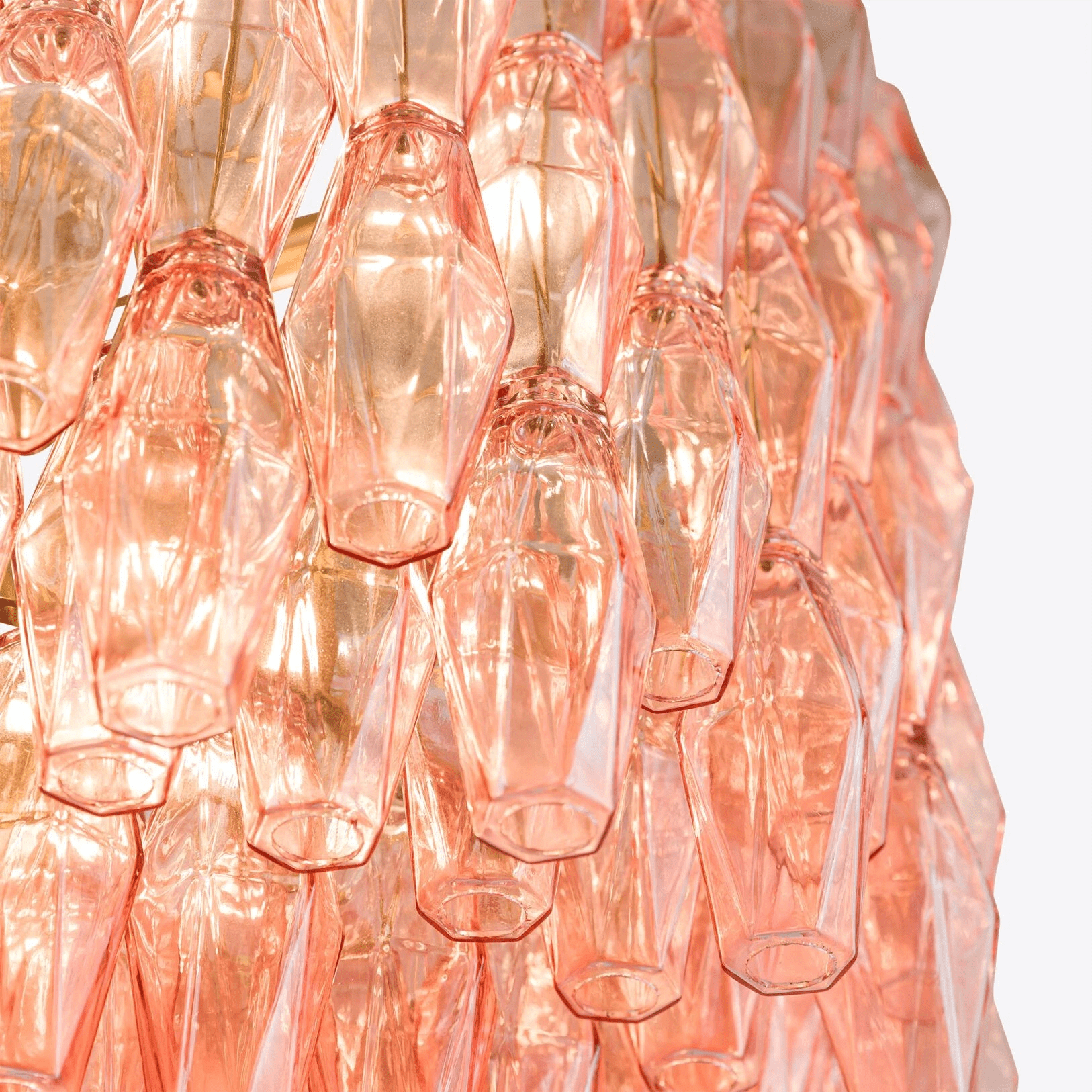 Aurora Chandelier Drum Amber Glass - Letslighting