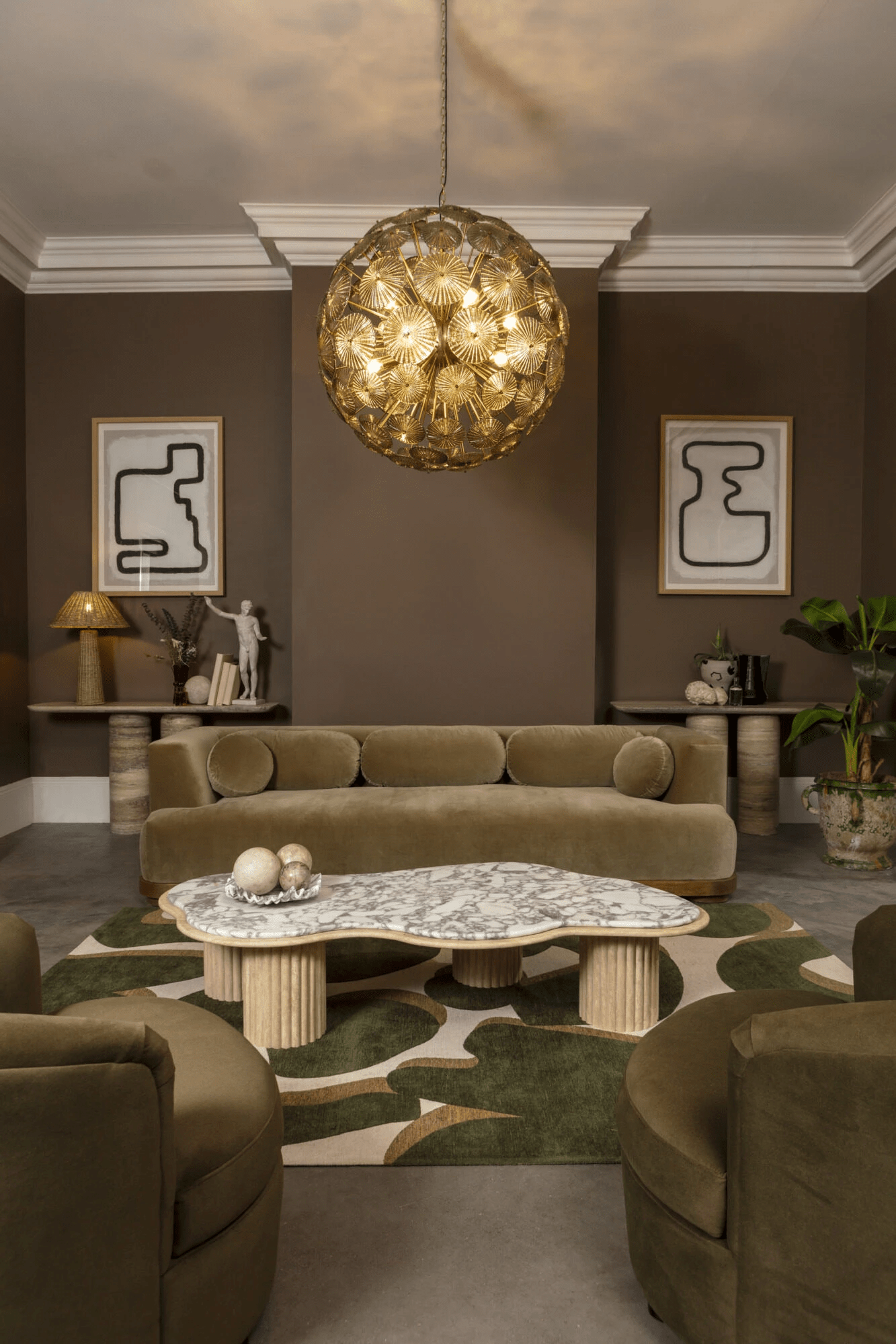 Aurora Chandelier Sputnik Dandelion Burst Glass - Letslighting