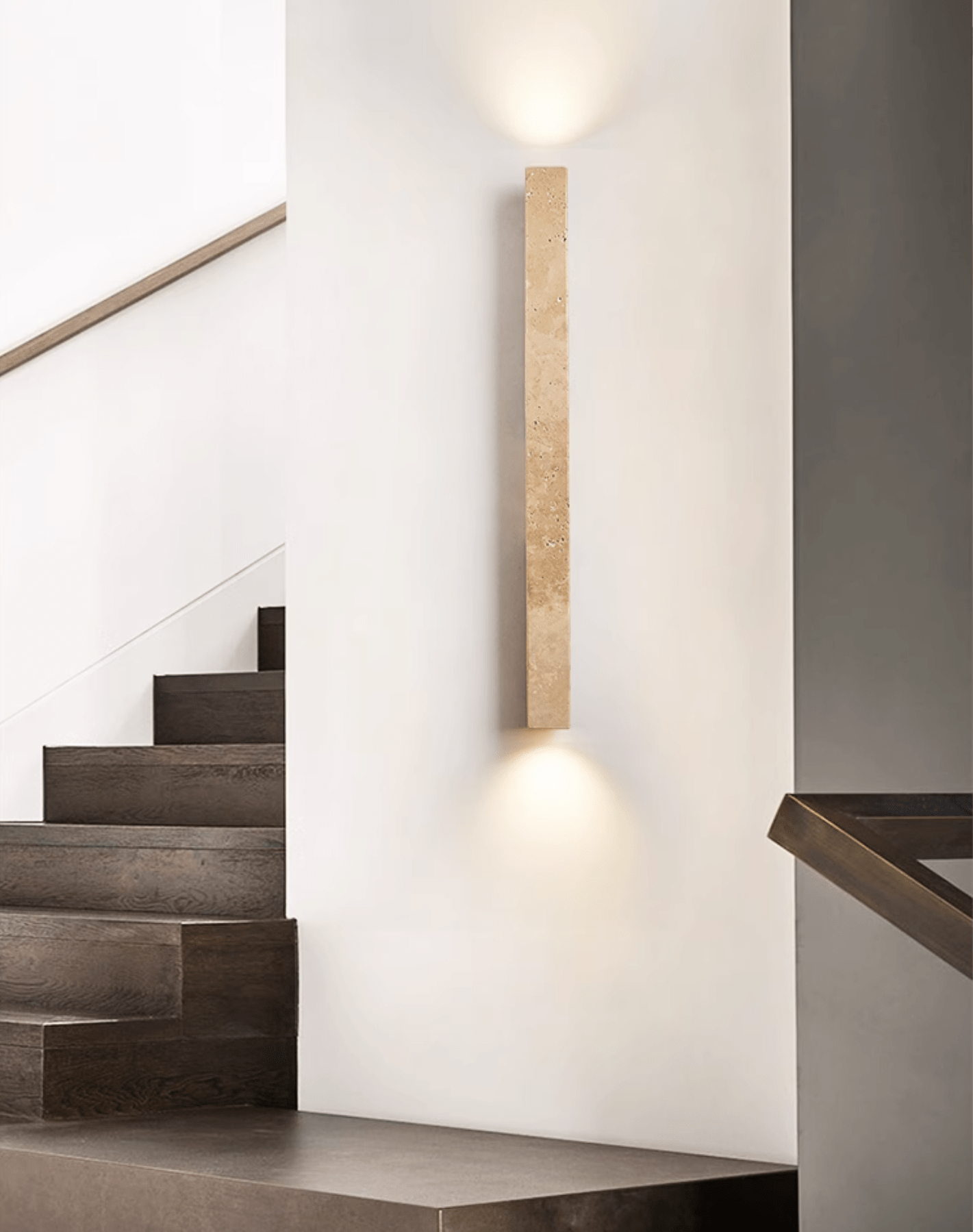 Cathais Minimalist Travertine Wall Light - Letslighting
