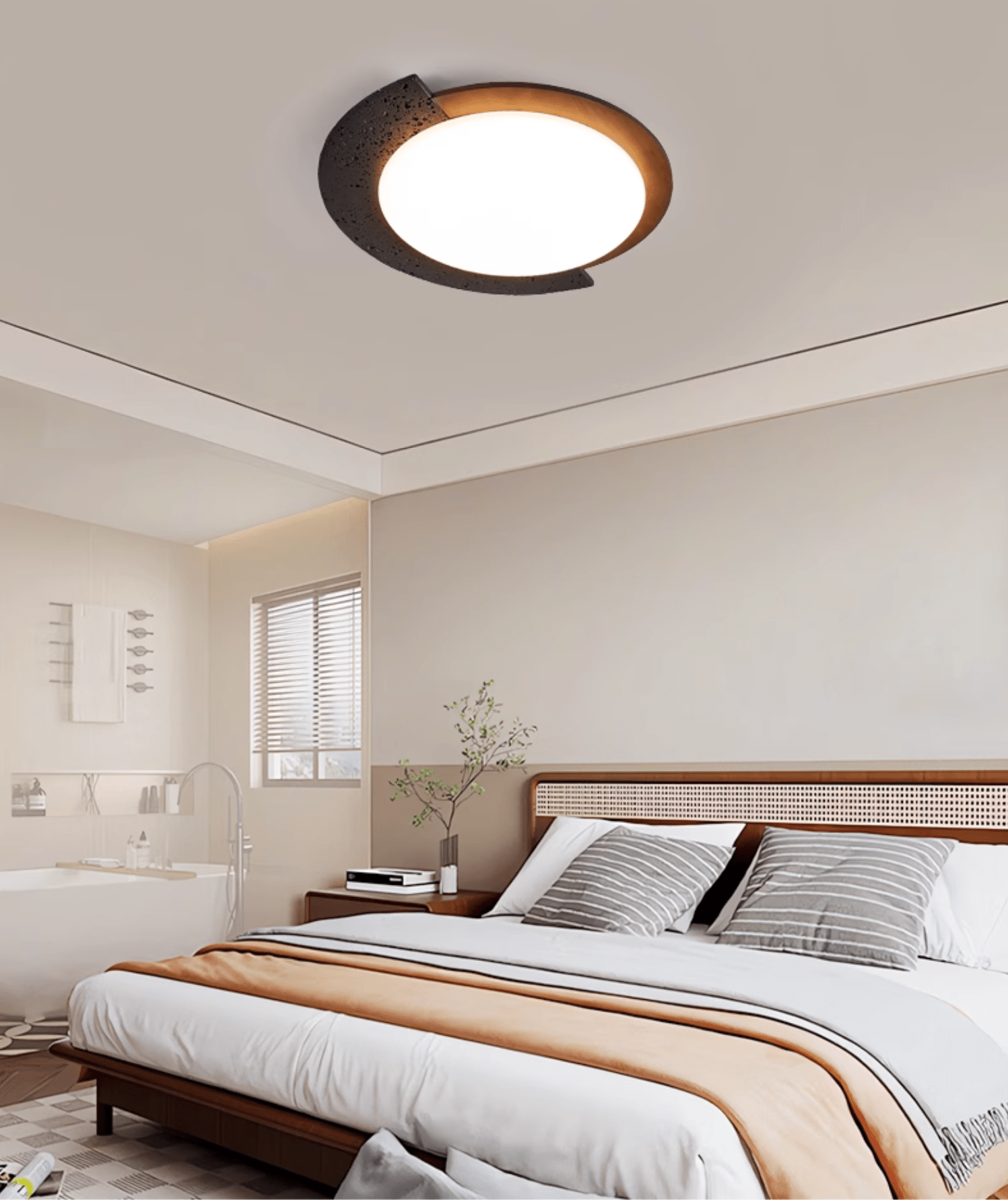Ulvinor Asymmetrical Travertine Ceiling Light - Letslighting