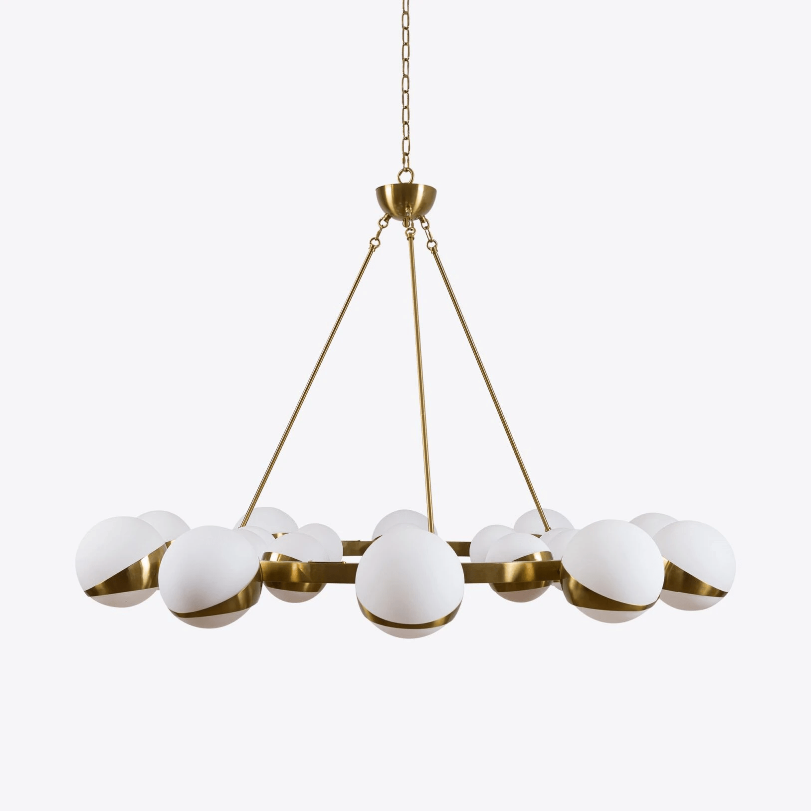 LuminaSphere Modern Brass Chandelier - Letslighting
