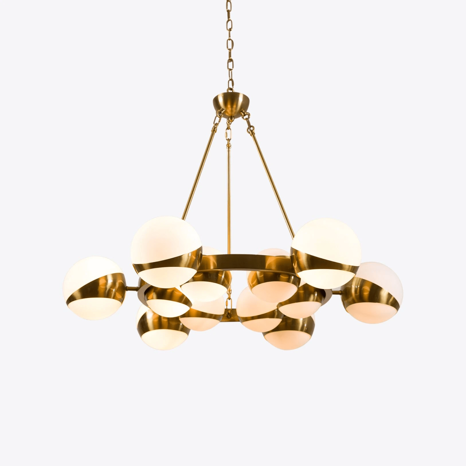 LuminaSphere Modern Brass Chandelier - Letslighting