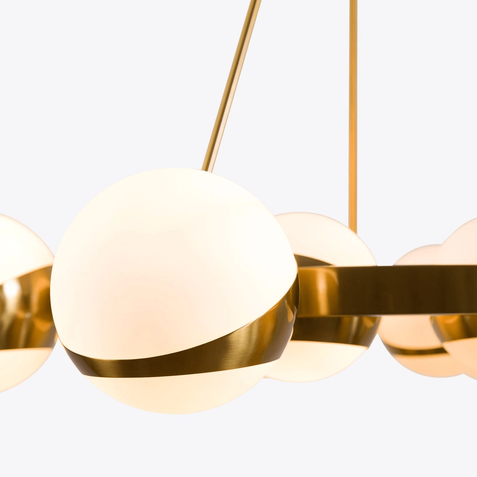 LuminaSphere Modern Brass Chandelier - Letslighting