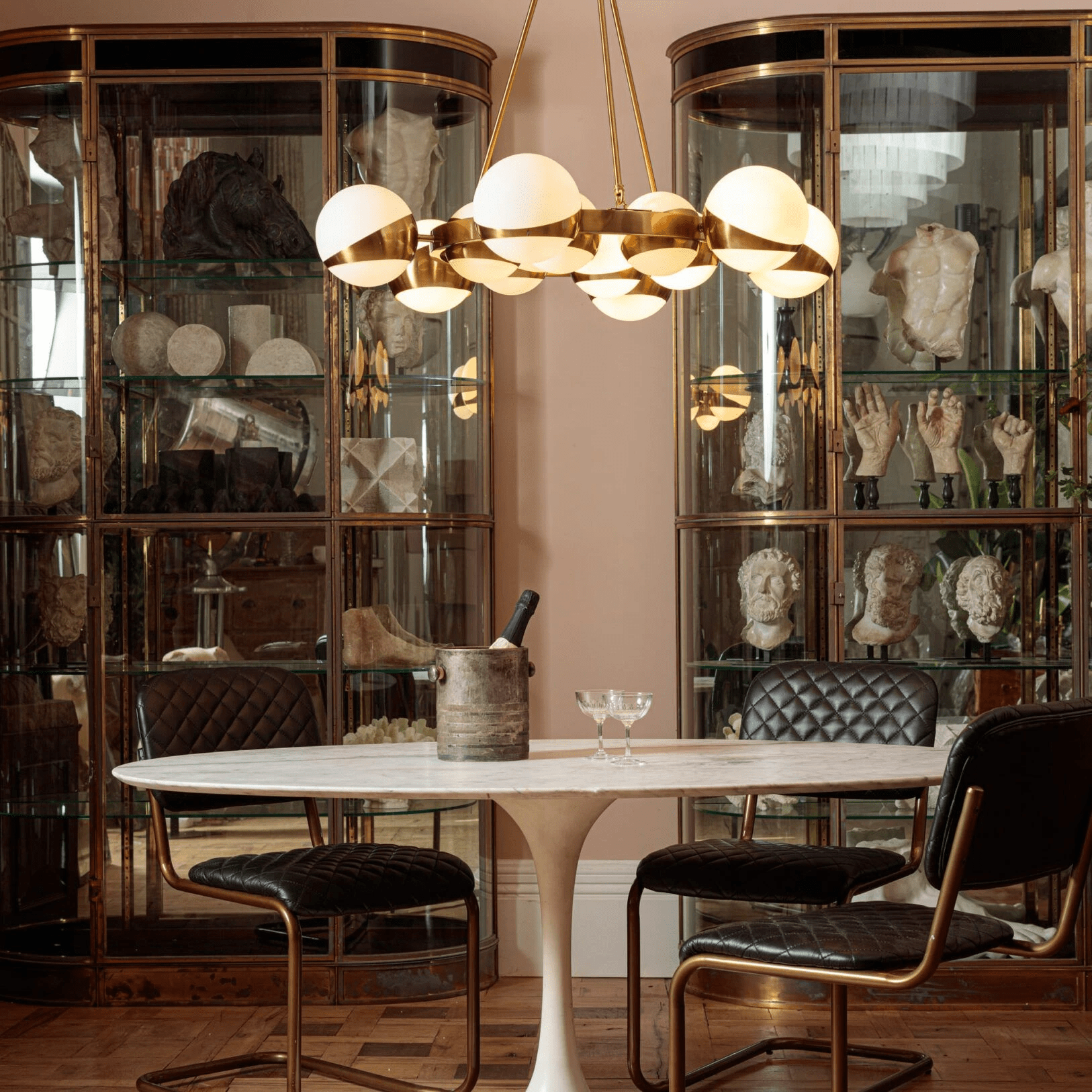 LuminaSphere Modern Brass Chandelier - Letslighting