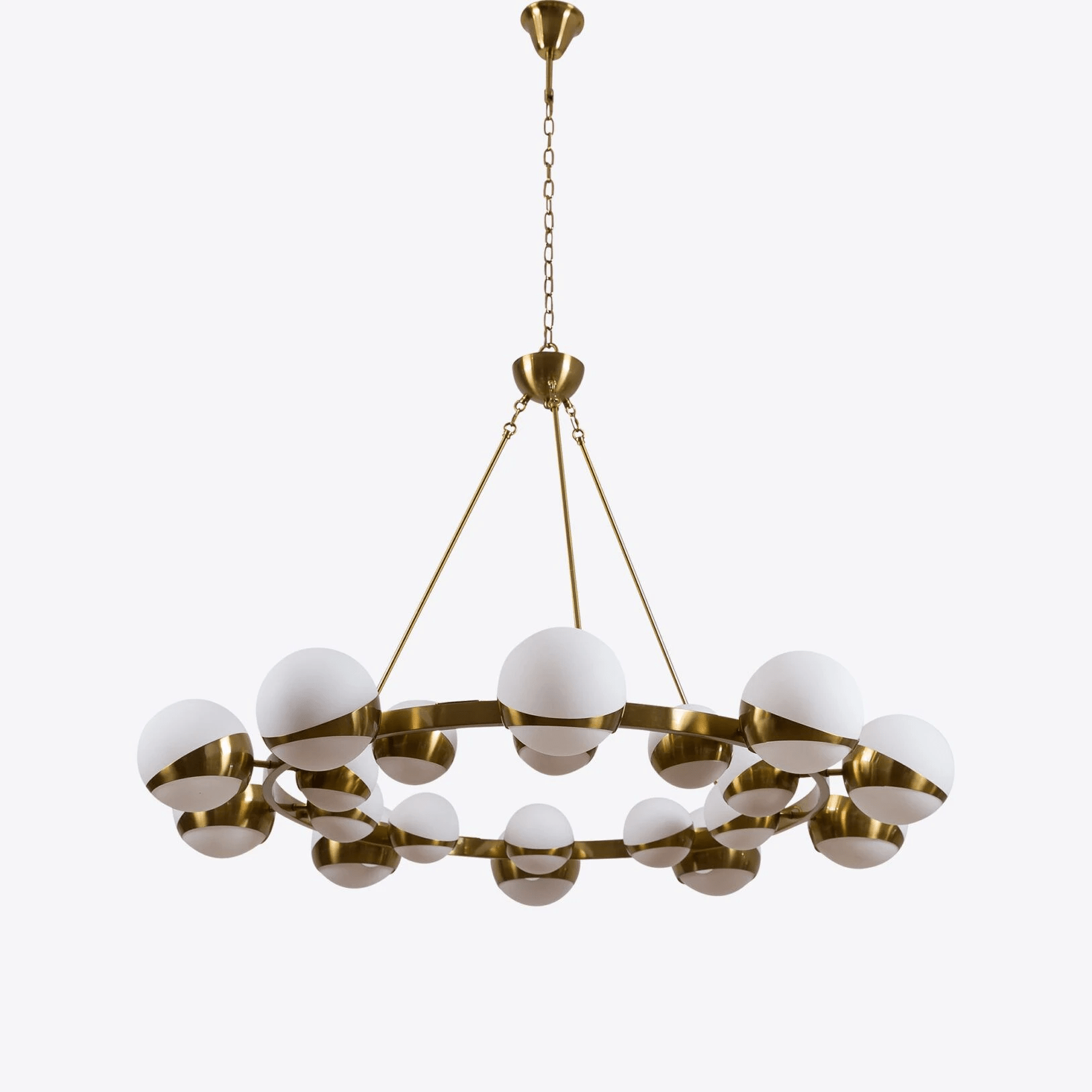 LuminaSphere Modern Brass Chandelier - Letslighting