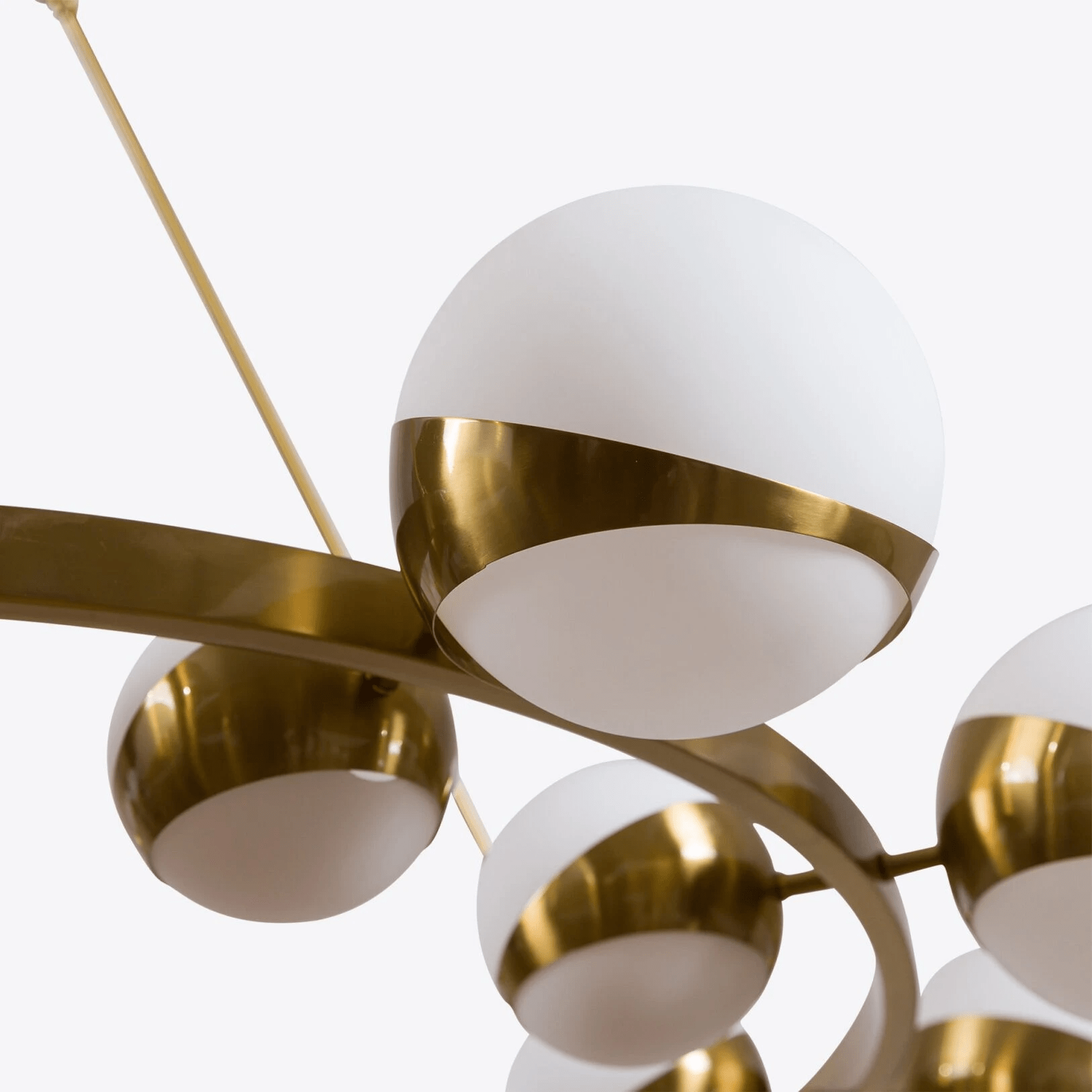 LuminaSphere Modern Brass Chandelier - Letslighting