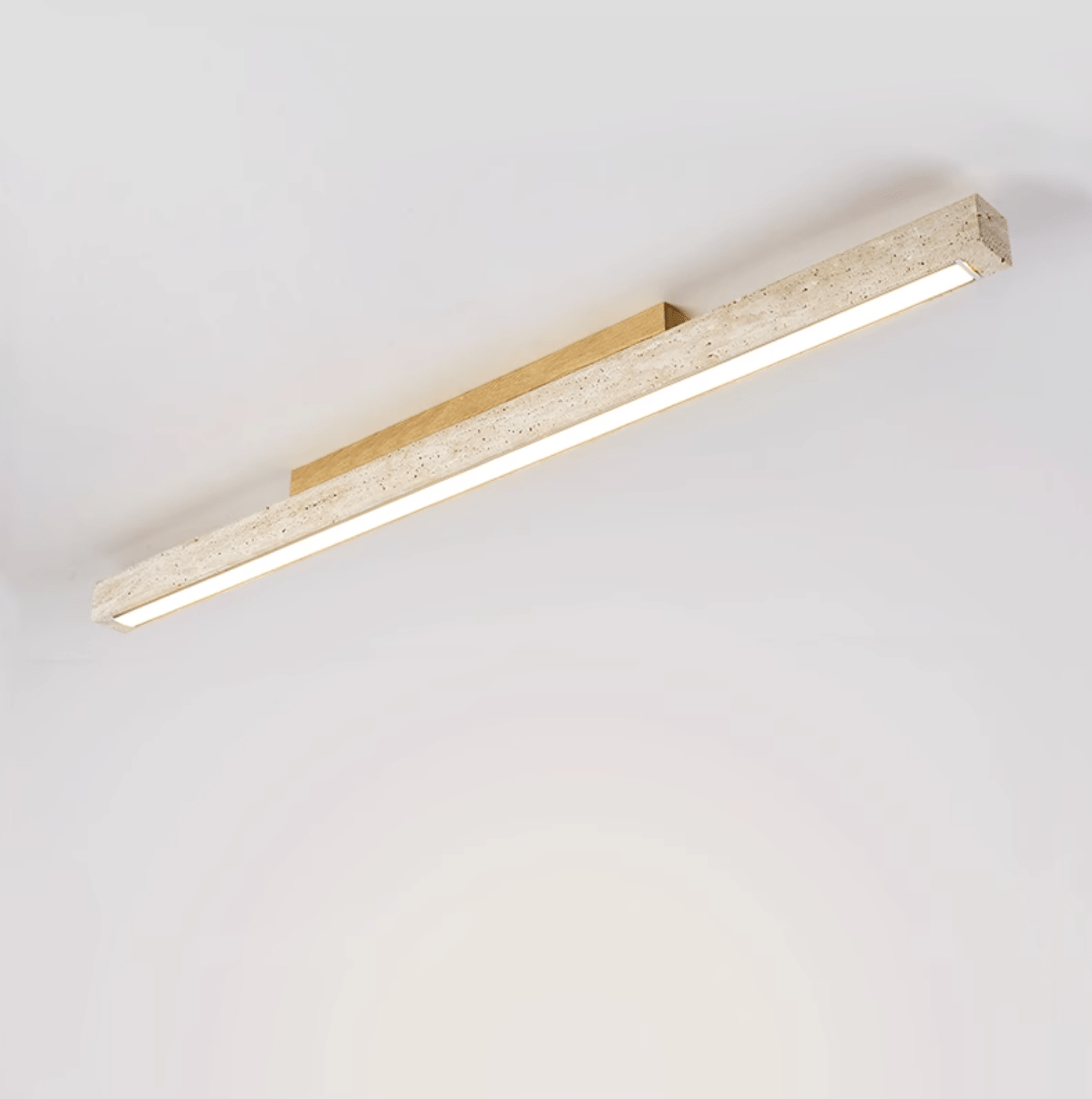 Orvenarae Minimalist Travertine Linear Light - Letslighting