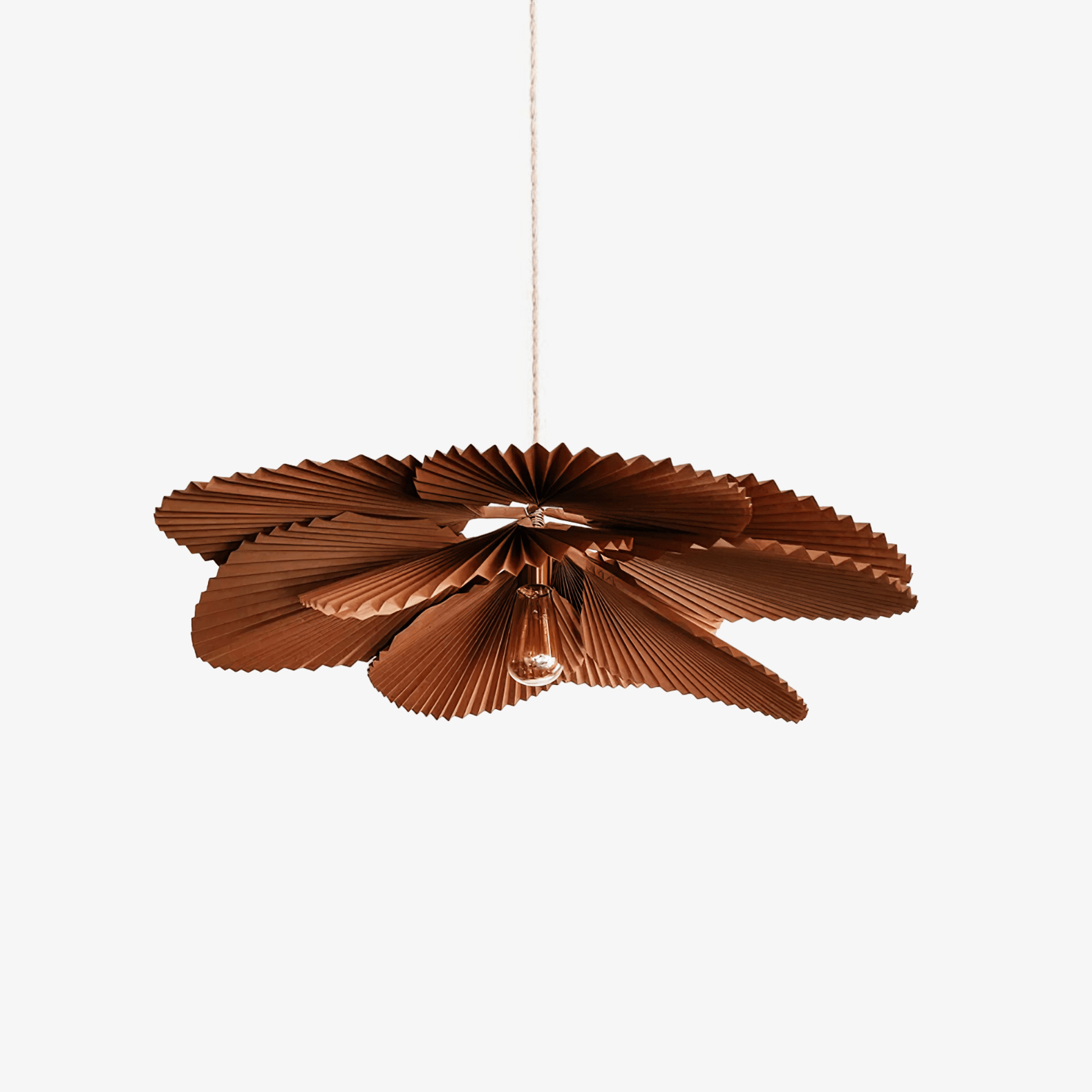 Lustra Pendant Lamp Lotus Leaf Folded Paper Floral - Letslighting