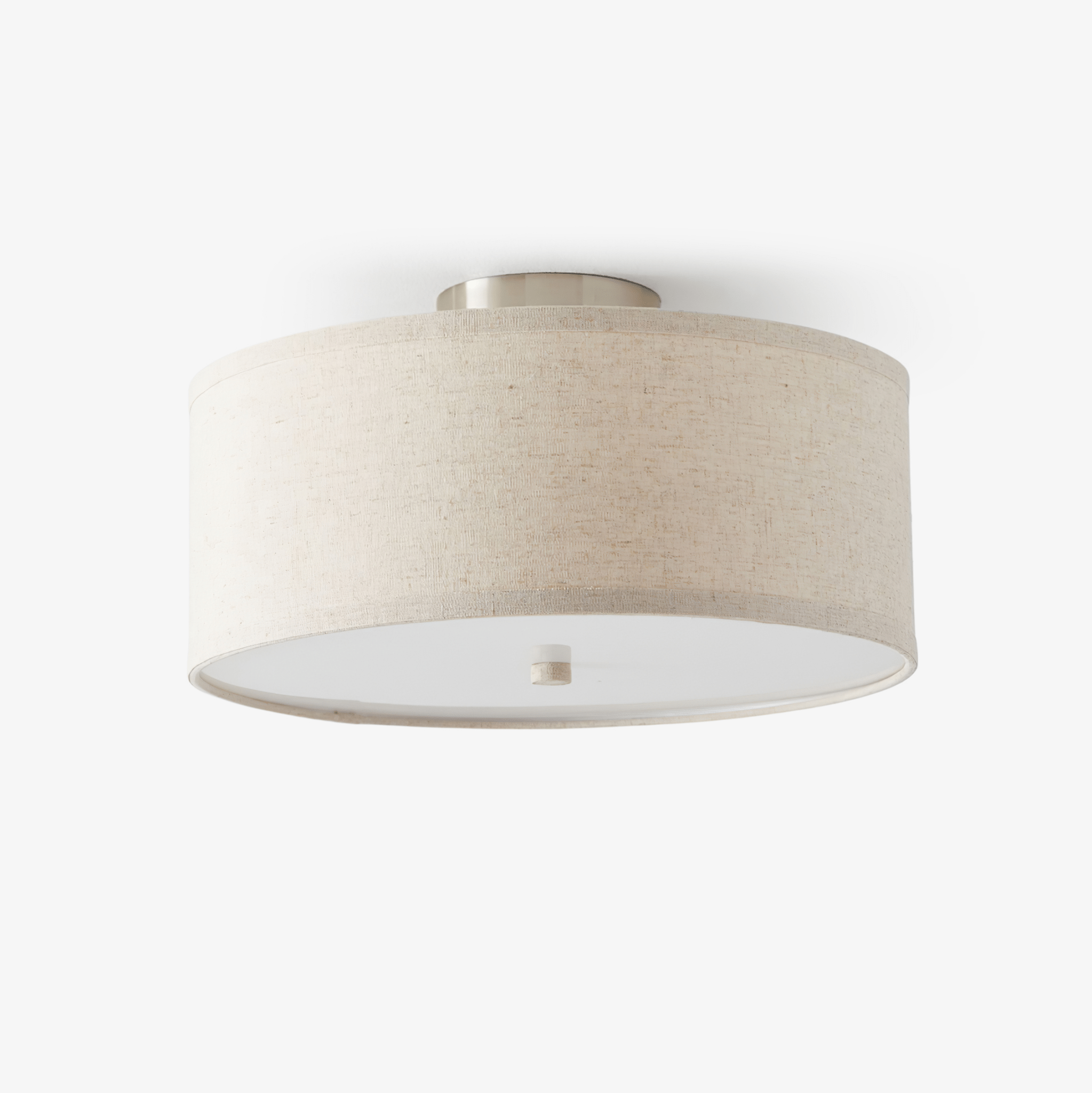 Lustra Ceiling Light Linen Shade Simple Elegant - Letslighting