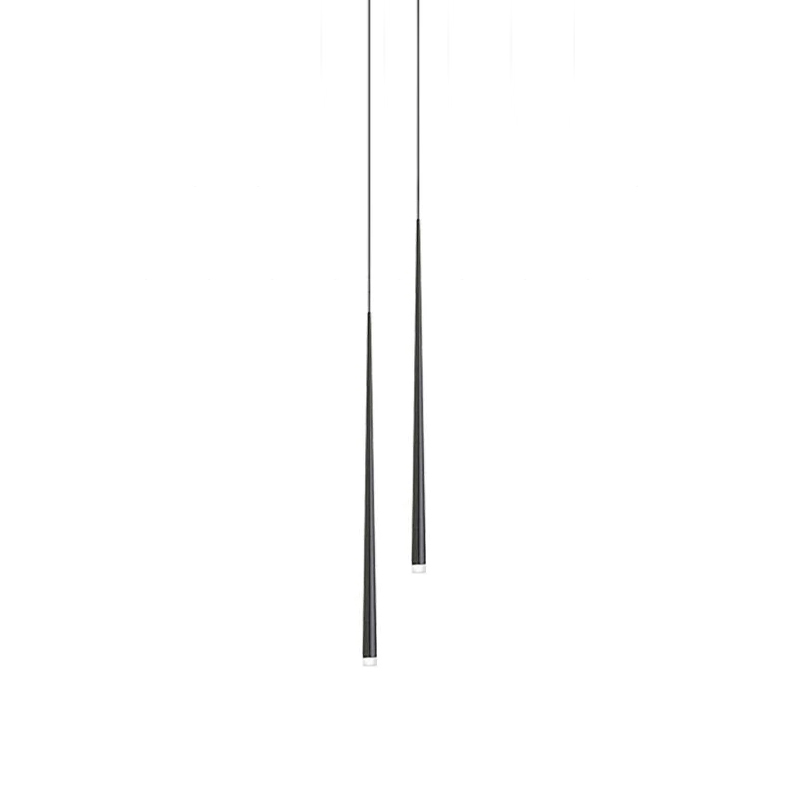 Lustra Chandelier Slender Black Minimalist - Letslighting