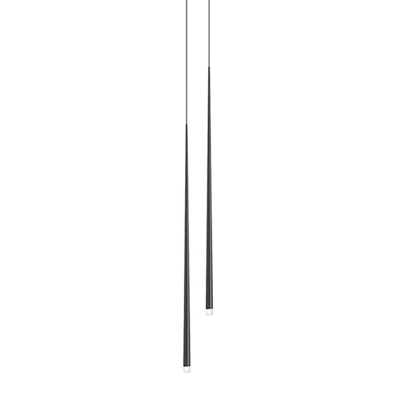 Lustra Chandelier Slender Black Minimalist - Letslighting