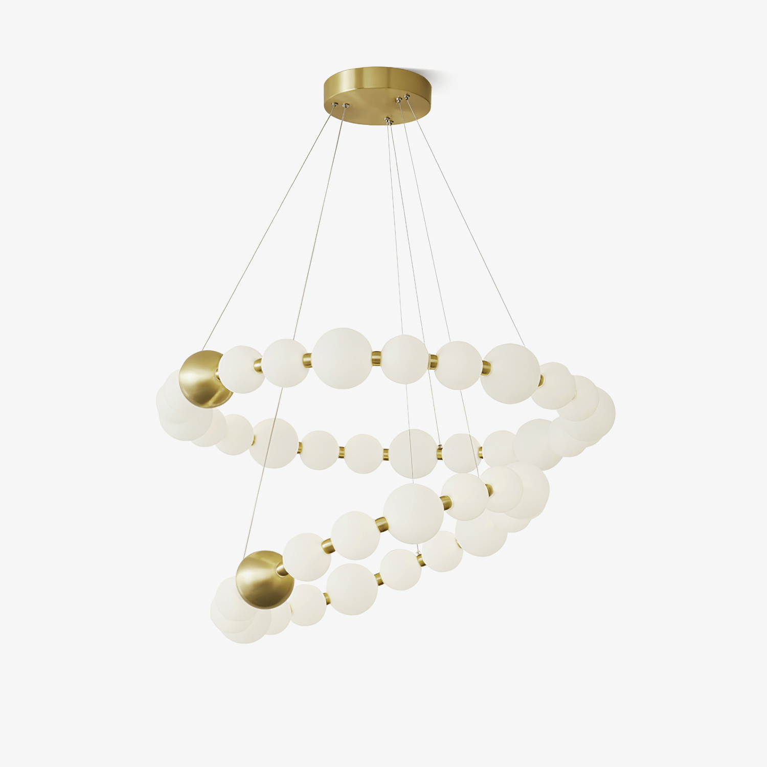 Cetalan Elegance Art Pearls Plastic Chandelier - Letslighting