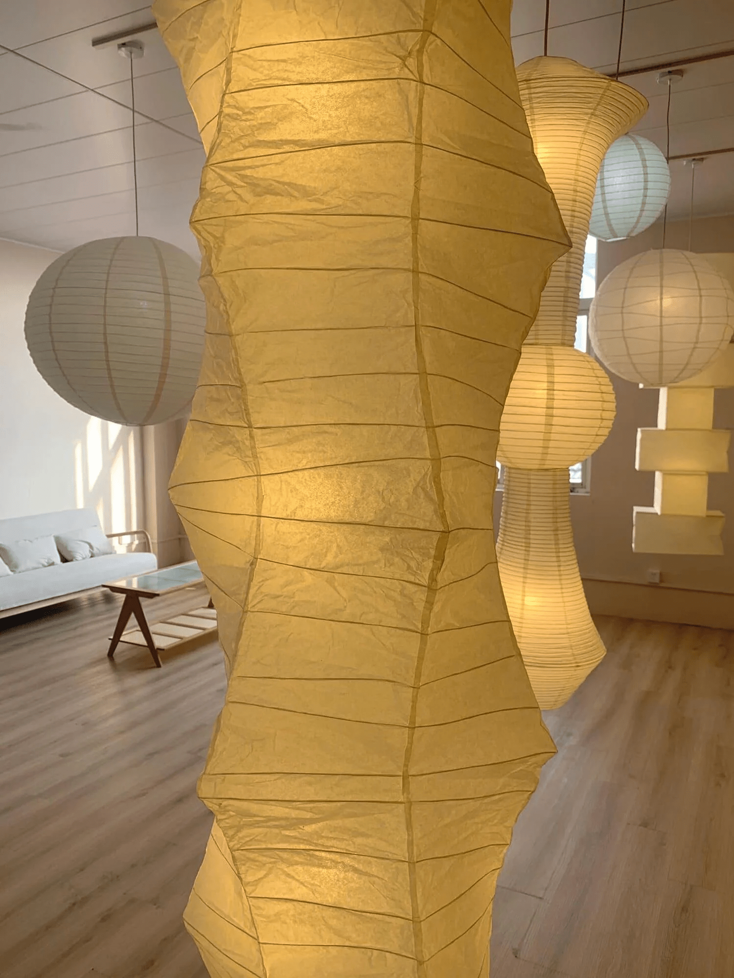 Lydia Modern Paper Pendant Light - Letslighting