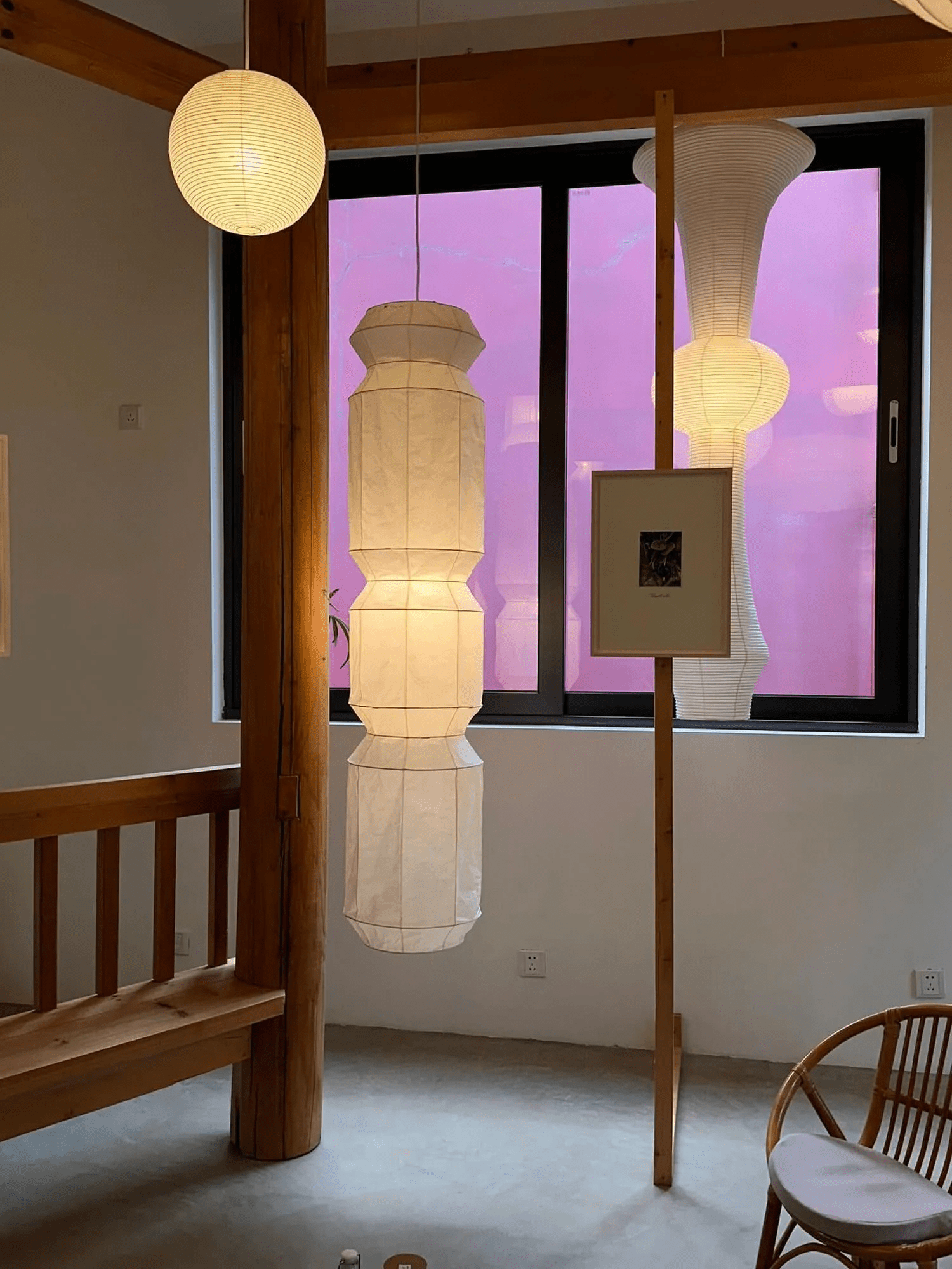 Elsie Vinyage Paper Pendant Light - Letslighting