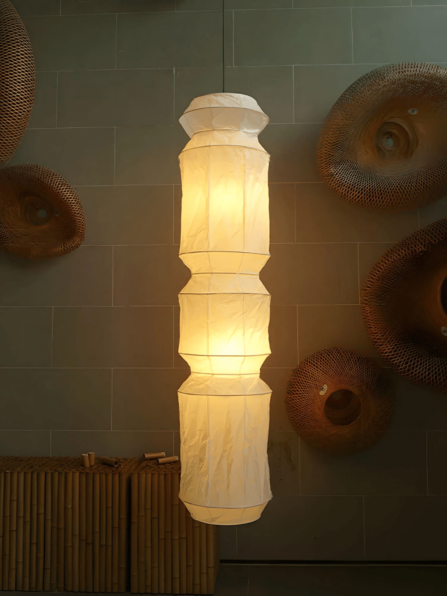 Elsie Vinyage Paper Pendant Light - Letslighting