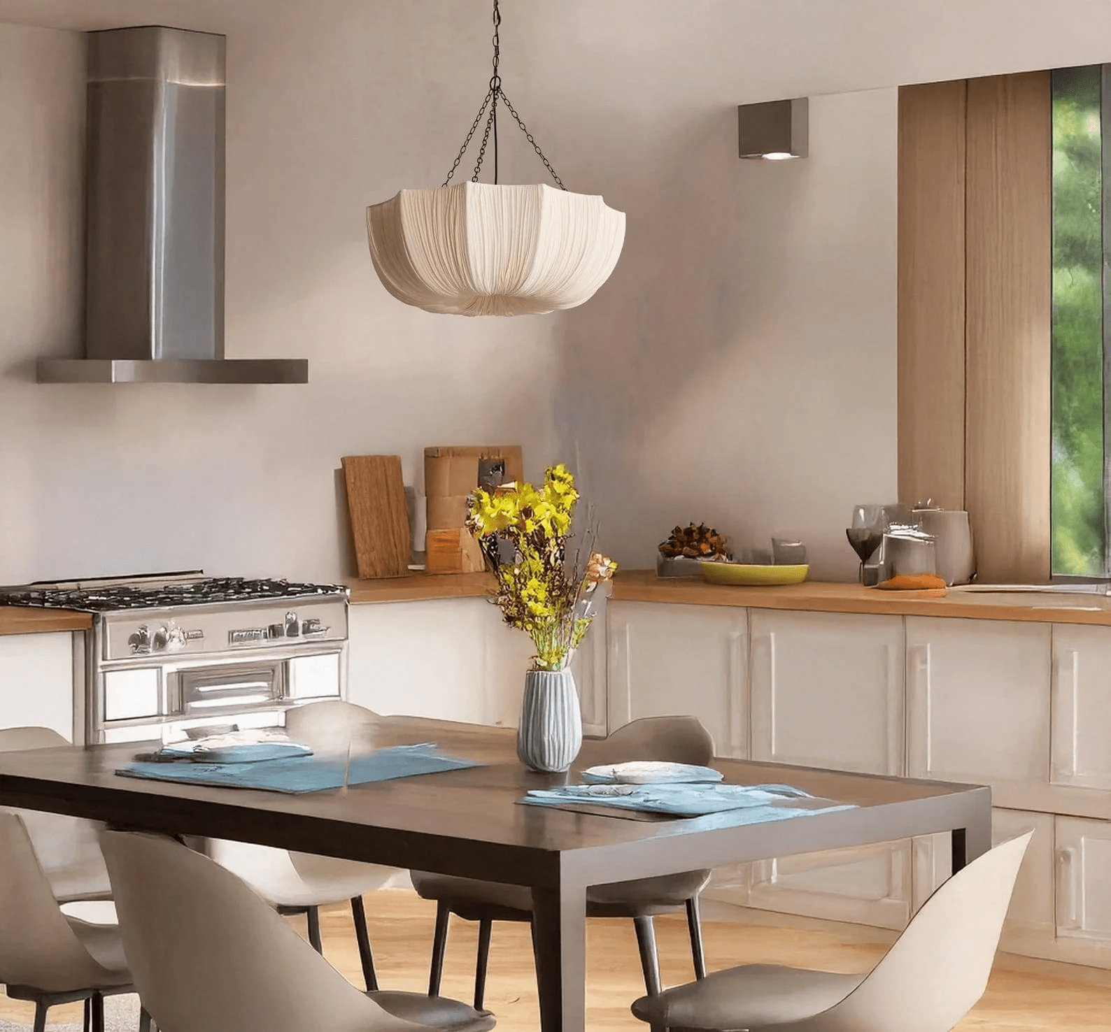 Aurelia Vintage Fabric Pendant Lamp - Letslighting