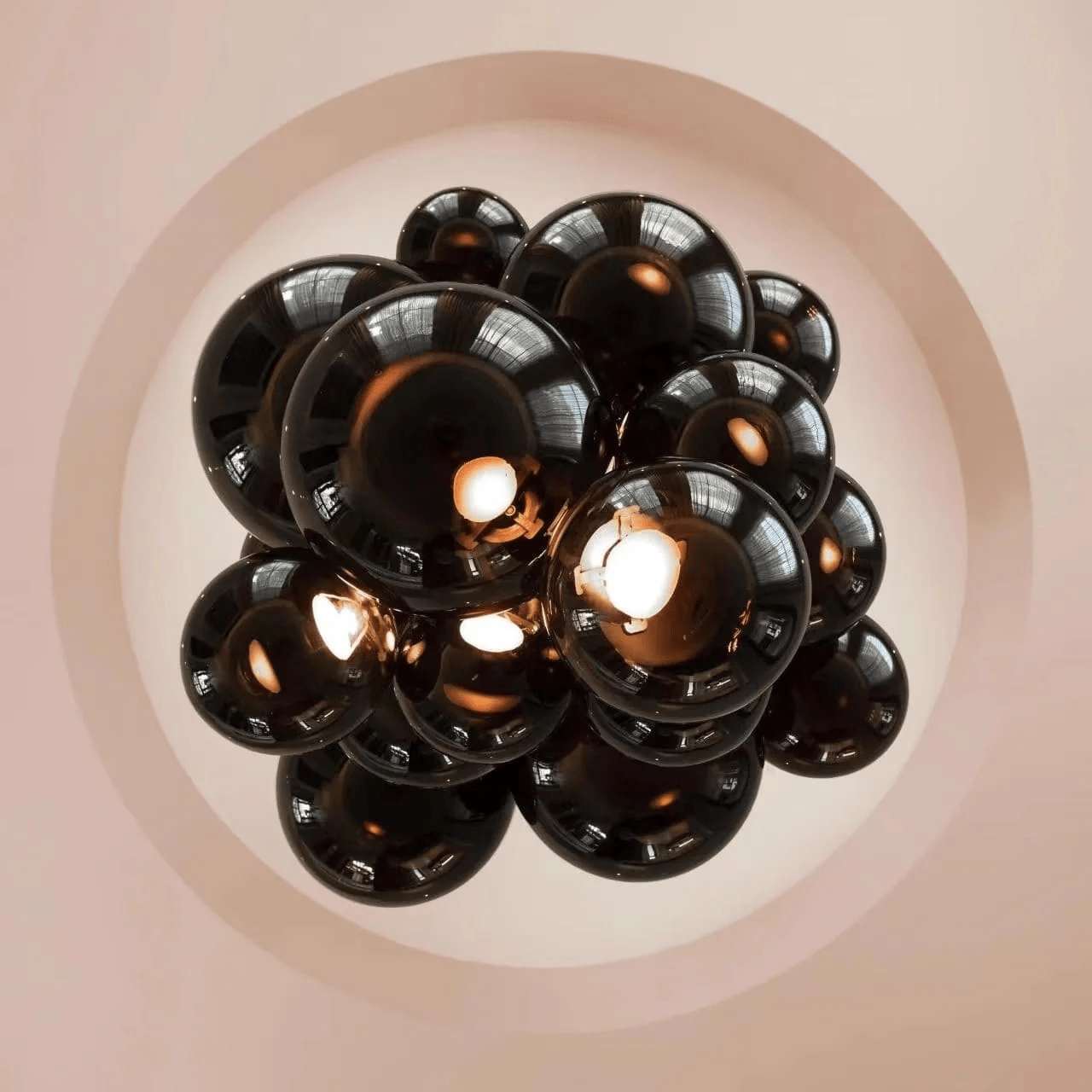 Aurora Chandelier Murano Glass Grape Cluster Art Deco - Letslighting