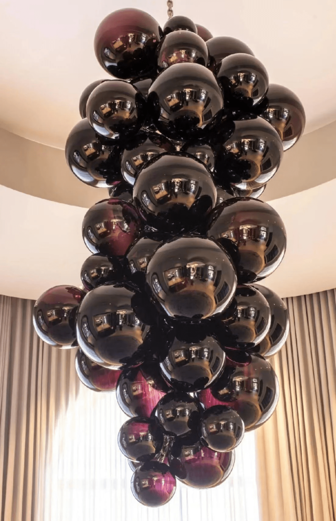 Aurora Chandelier Murano Glass Grape Cluster Art Deco - Letslighting