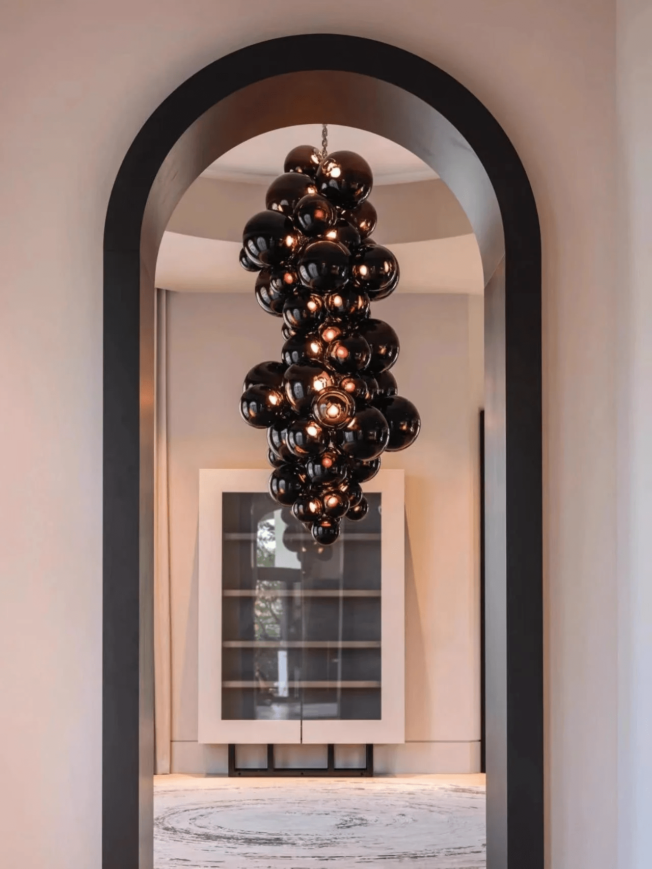 Aurora Chandelier Murano Glass Grape Cluster Art Deco - Letslighting